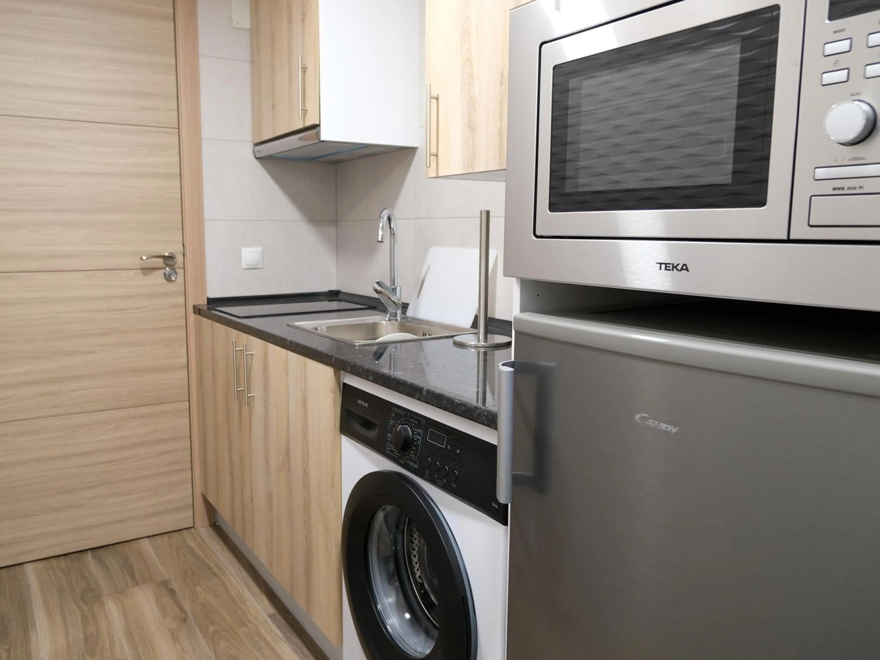 Kitchen or kitchenette in Alianza Suites