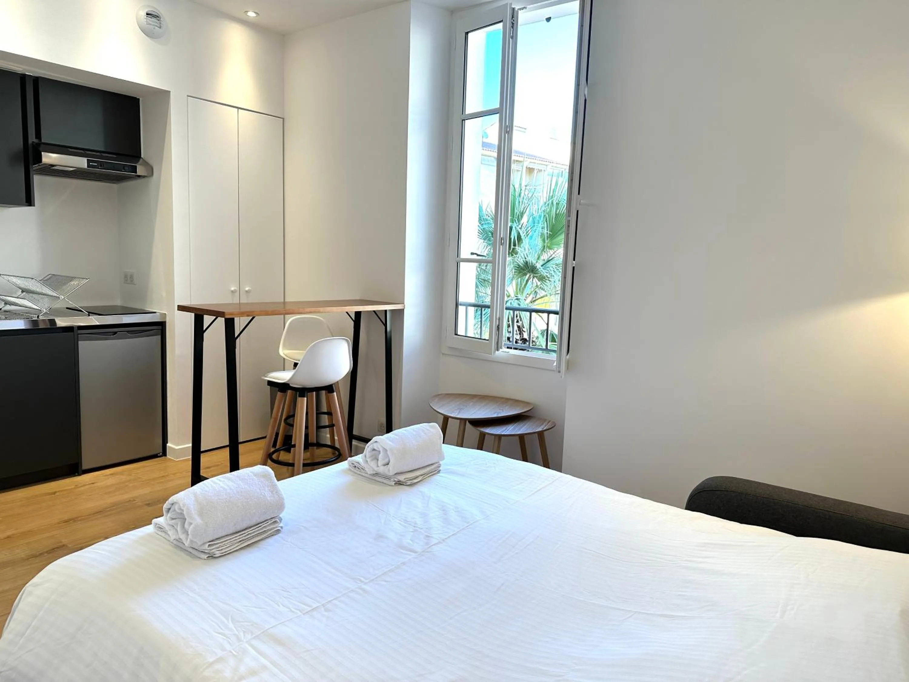 View (from property/room), Bed in Résidence Terminus - appartements