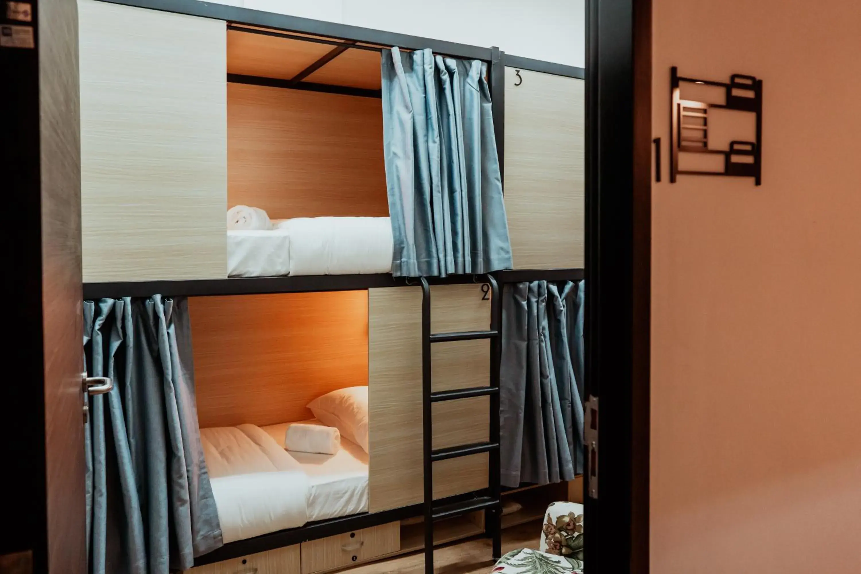 Single Bed in Female Dormitory Room in Code Hostel at Lavender Single Bed in Female Dormitory Room in Code Hostel at Lavender