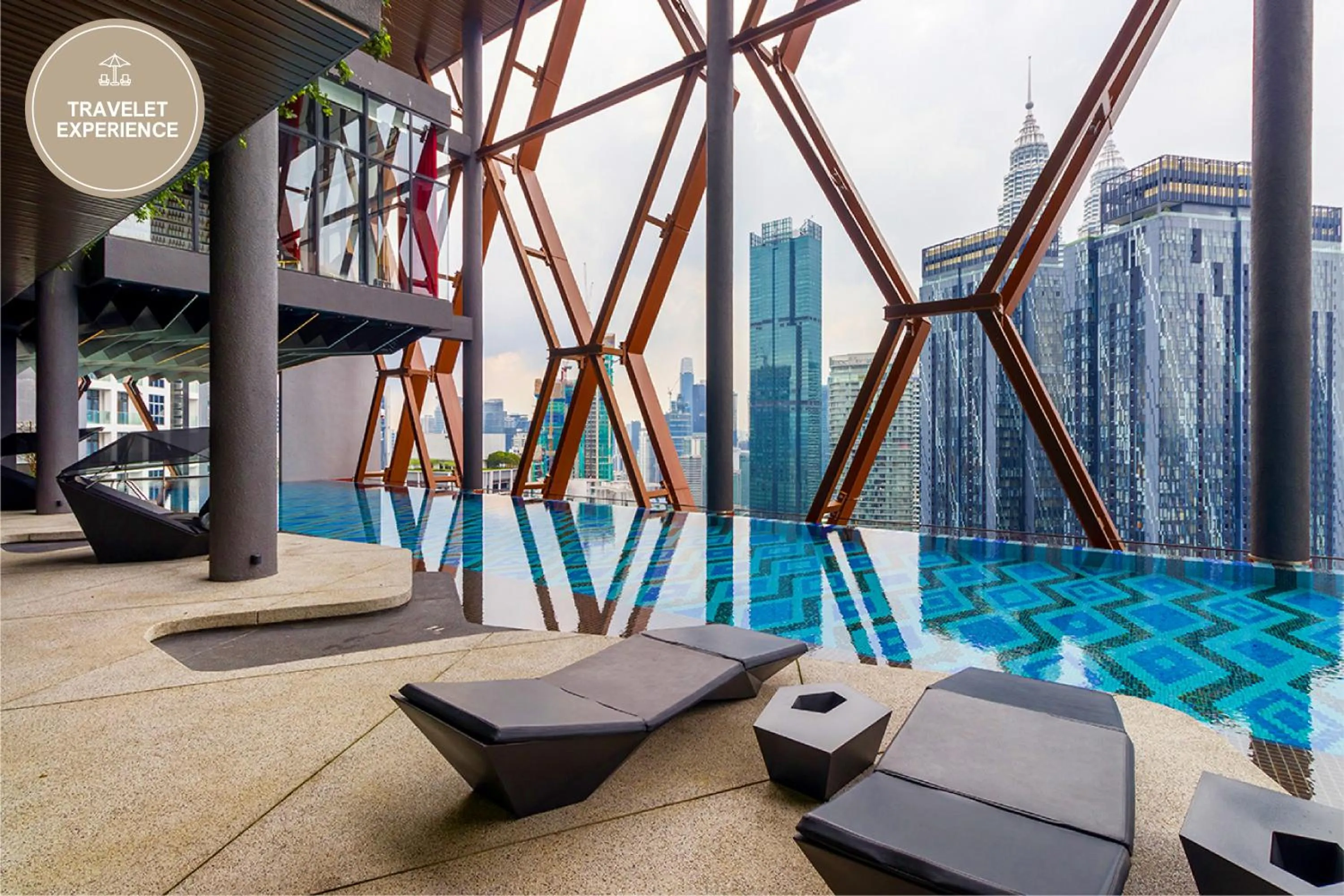 Swimming pool in Scarletz Suites KLCC, Travelet