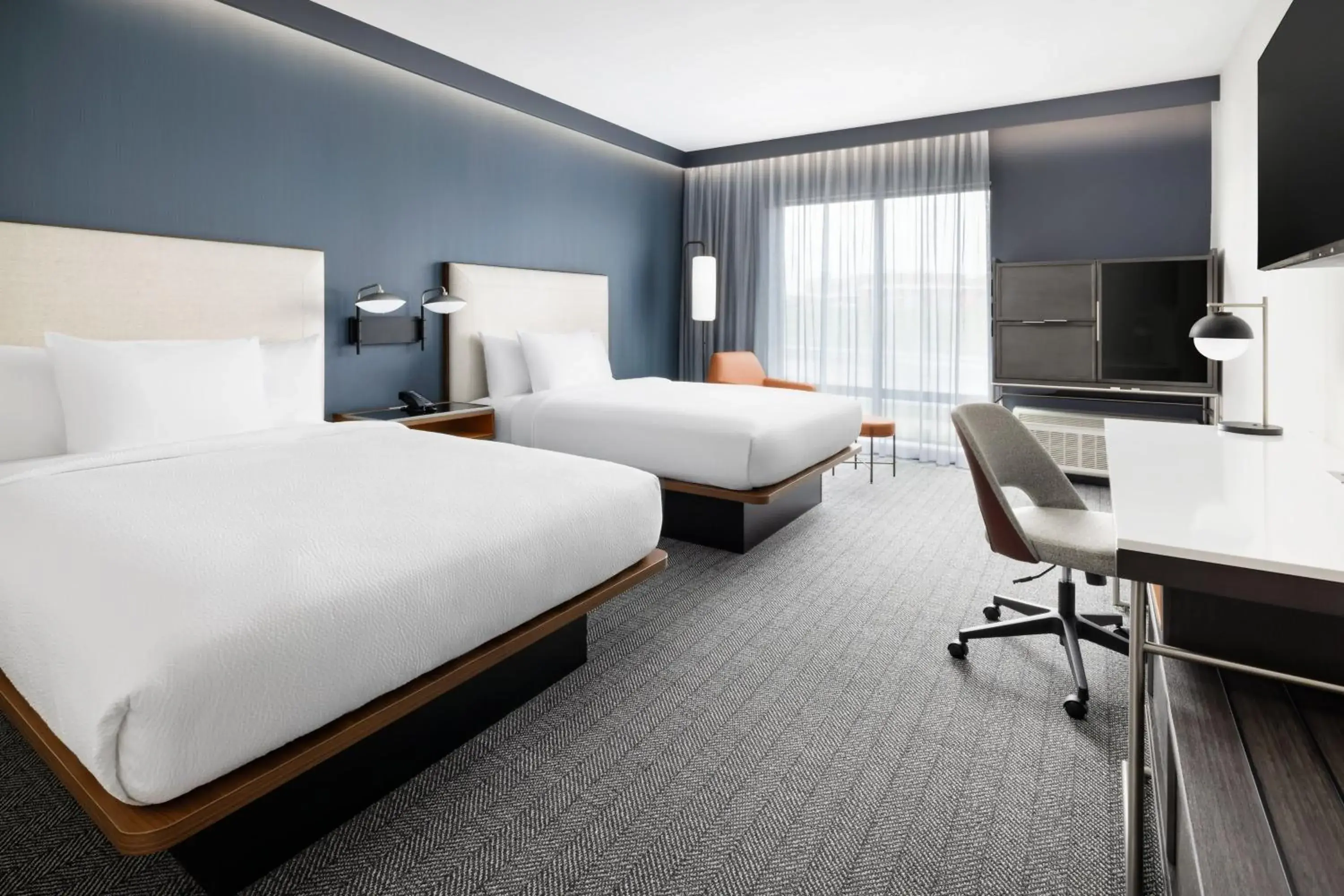 Standard Queen Room with Two Queen Beds in Courtyard by Marriott New Castle Standard Queen Room with Two Queen Beds in Courtyard by Marriott New Castle