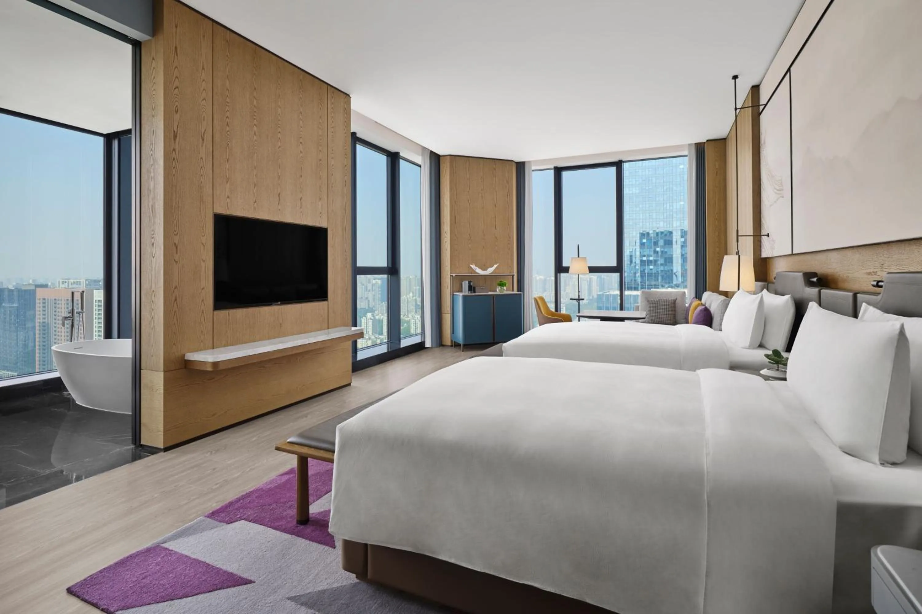 Photo of the whole room, Bed in JW Marriott Hotel Xi'an Southwest