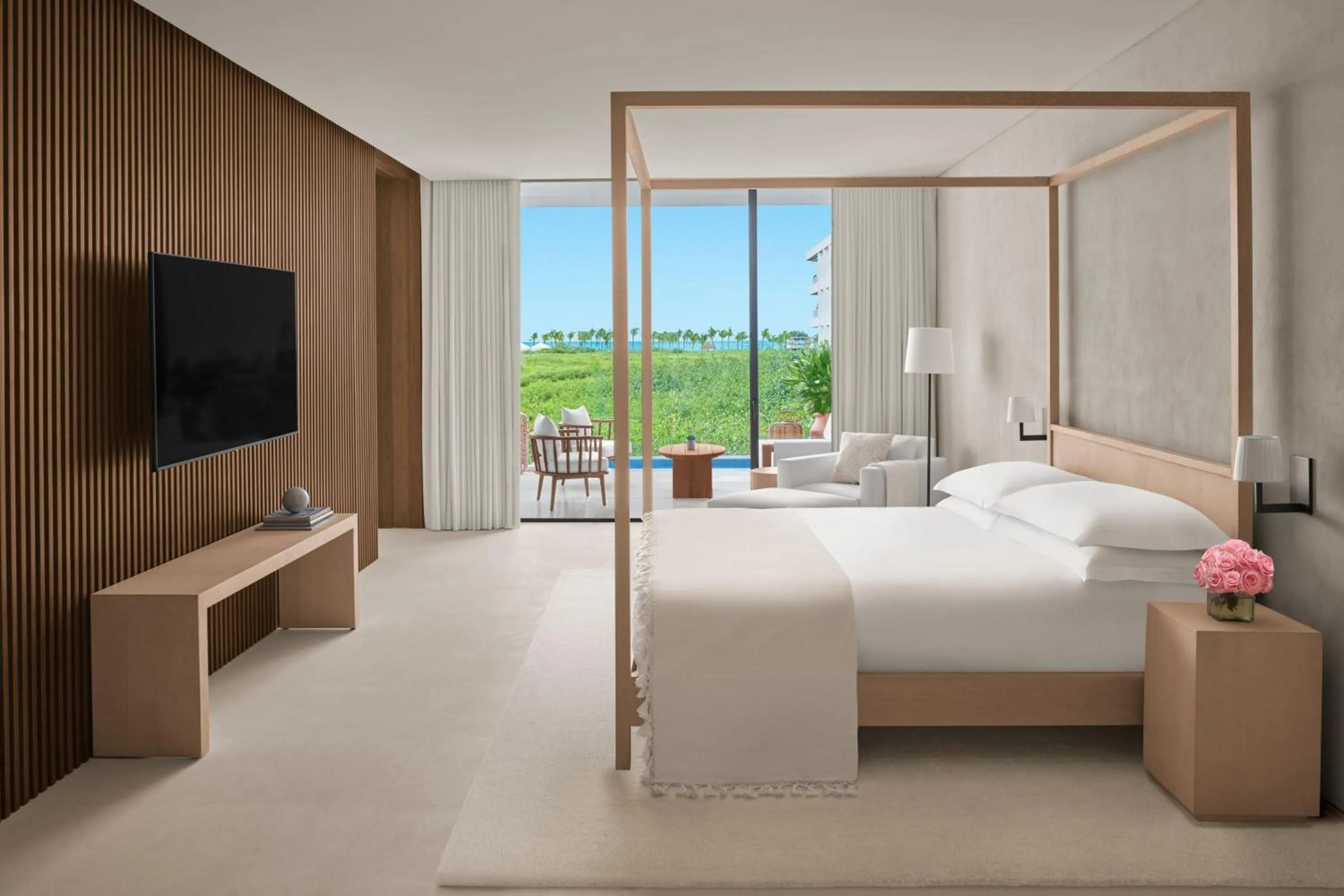 Swimming pool, Bed in The Riviera Maya EDITION at Kanai