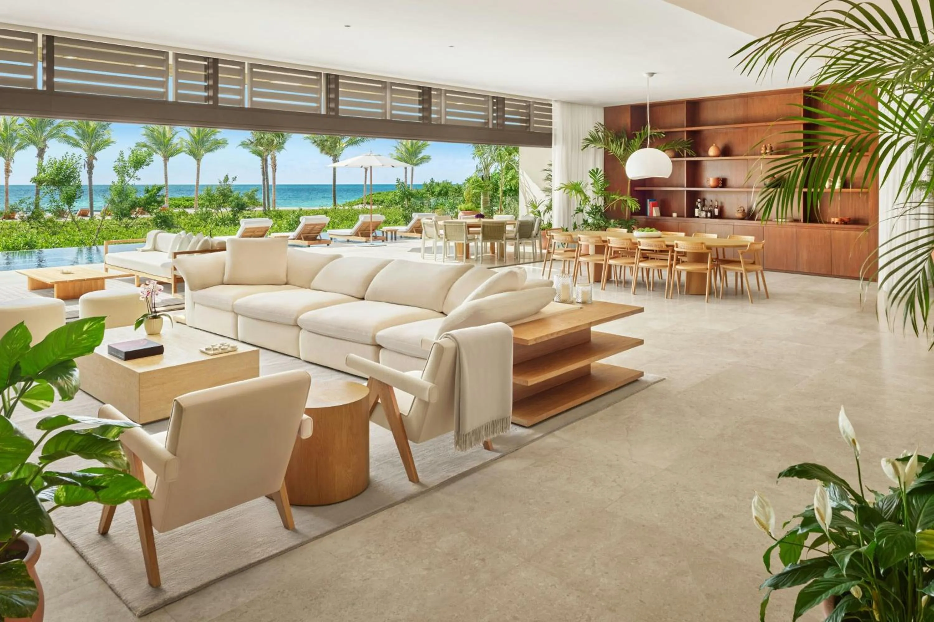 Living room in The Riviera Maya EDITION at Kanai