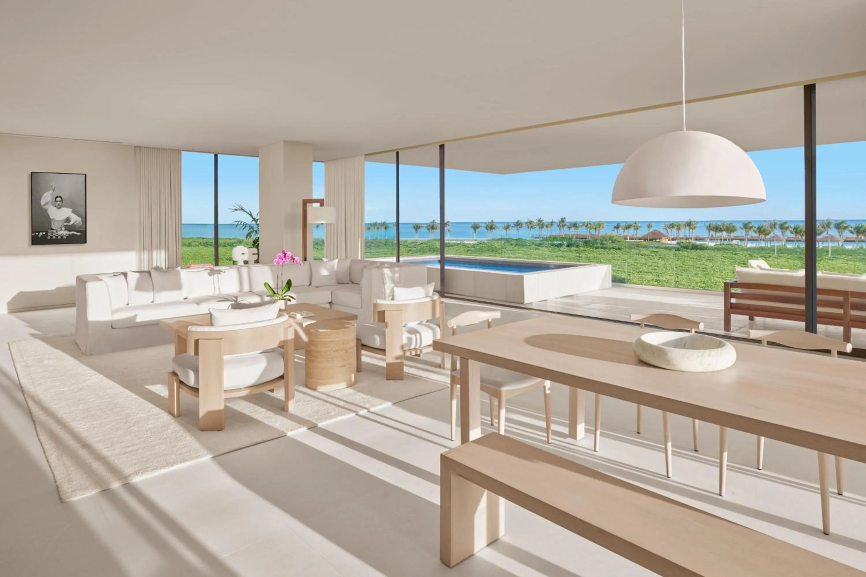 Living room in The Riviera Maya EDITION at Kanai