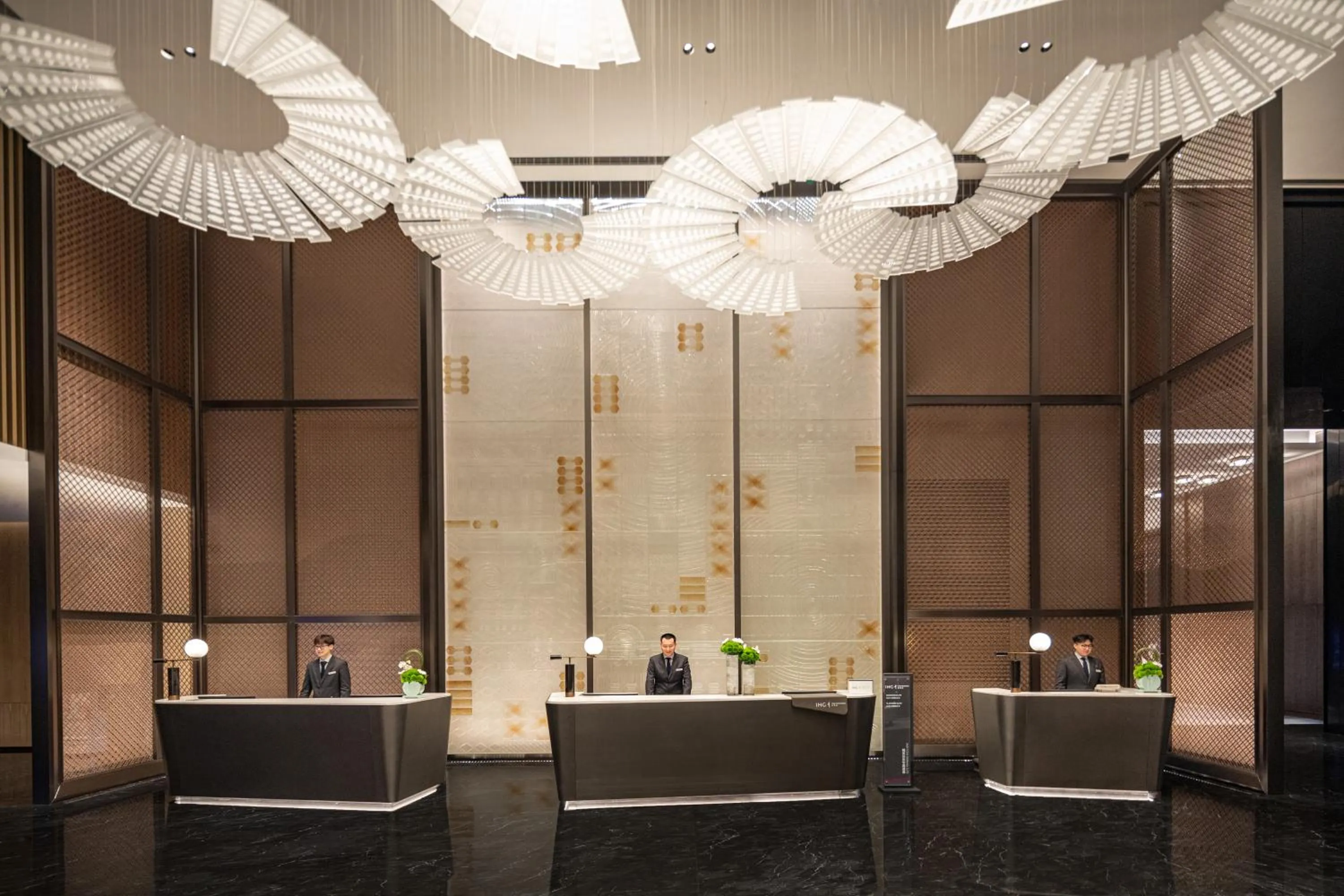 Lobby or reception in Crowne Plaza Jiangmen Binjiang by IHG