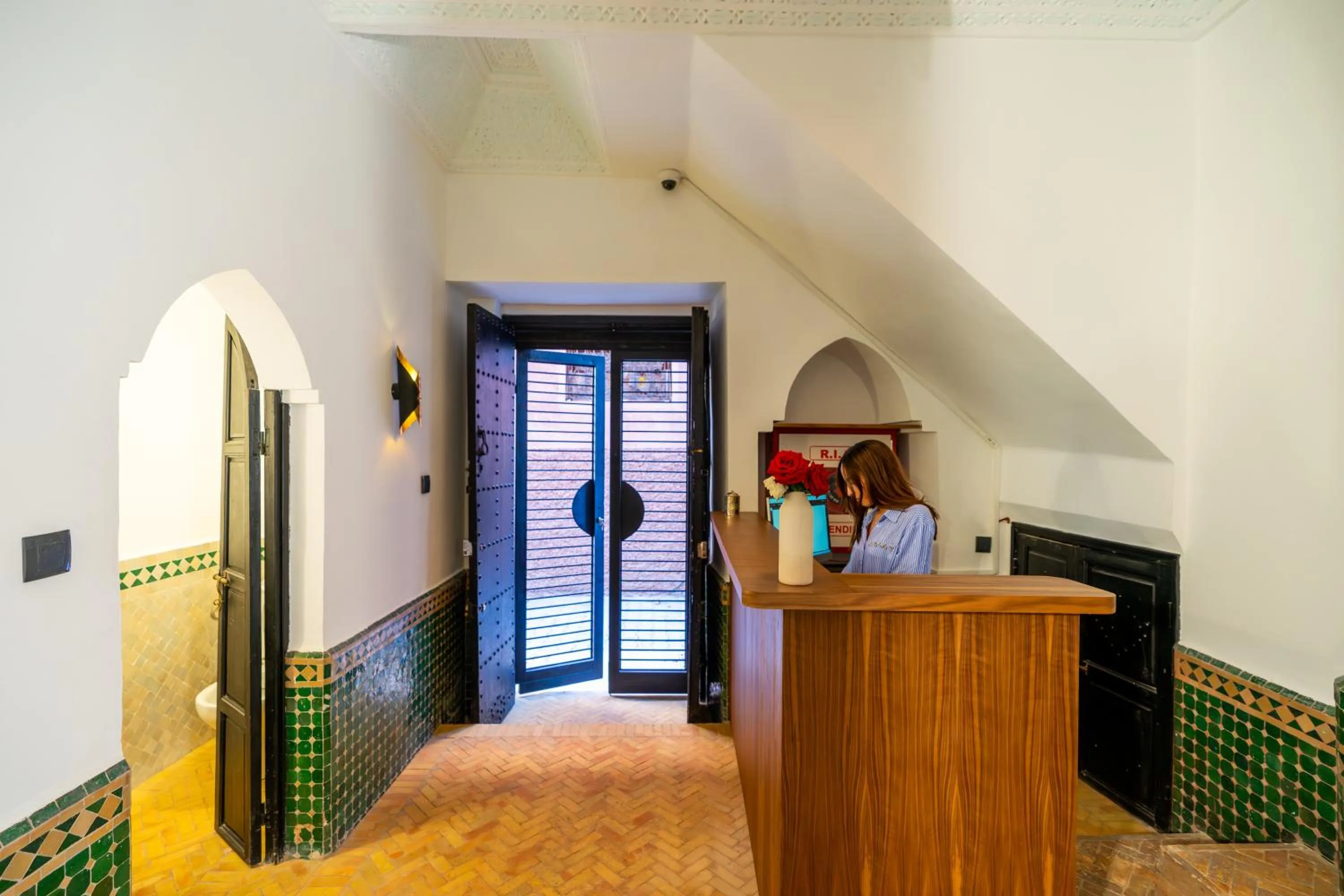 Lobby or reception, Bed in The Grand Riad and Spa