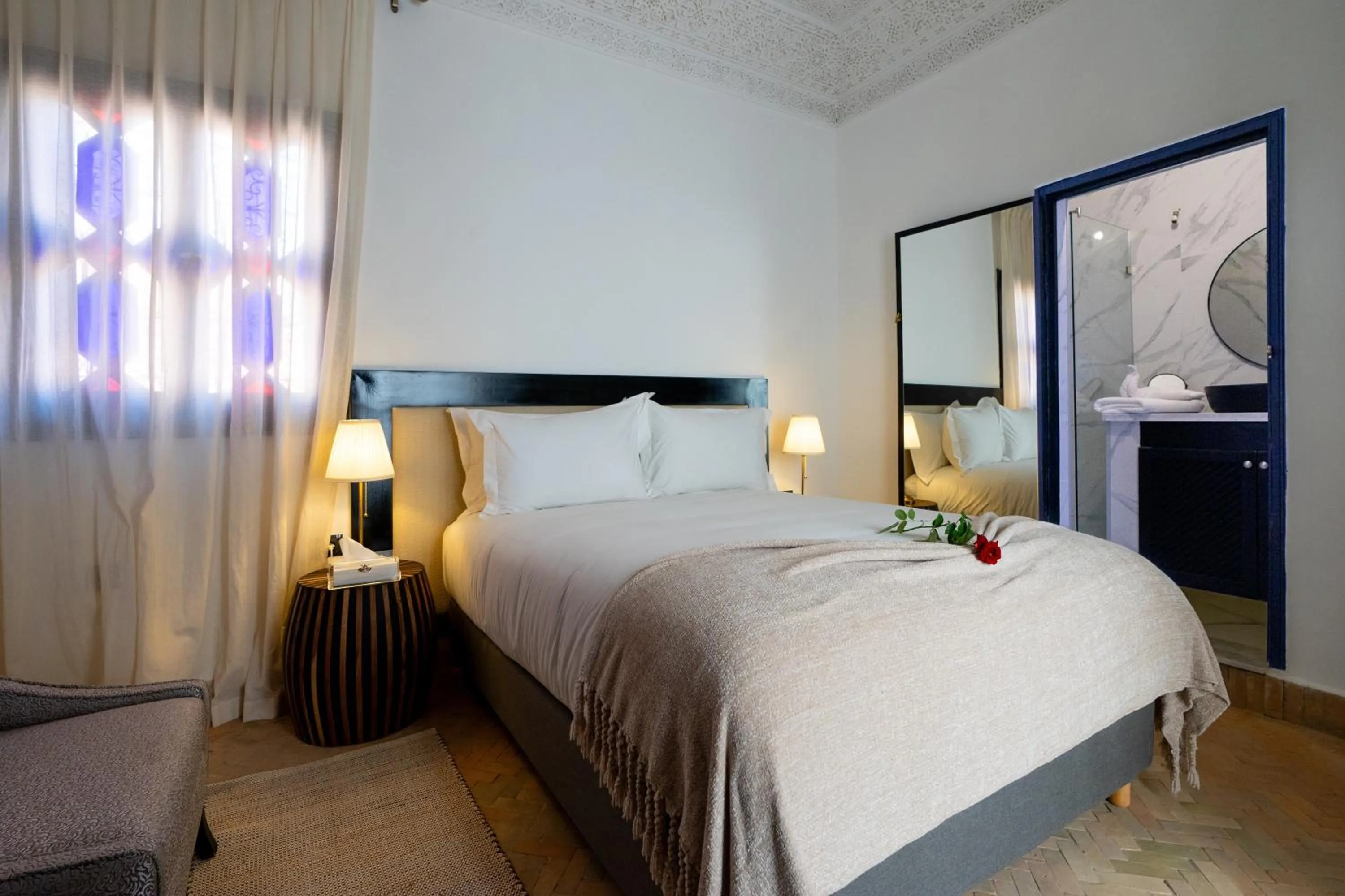 Bed in The Grand Riad and Spa