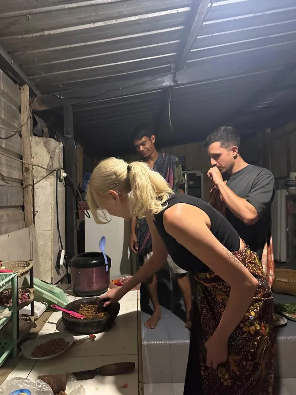 Kitchen or kitchenette in Rangsot INN