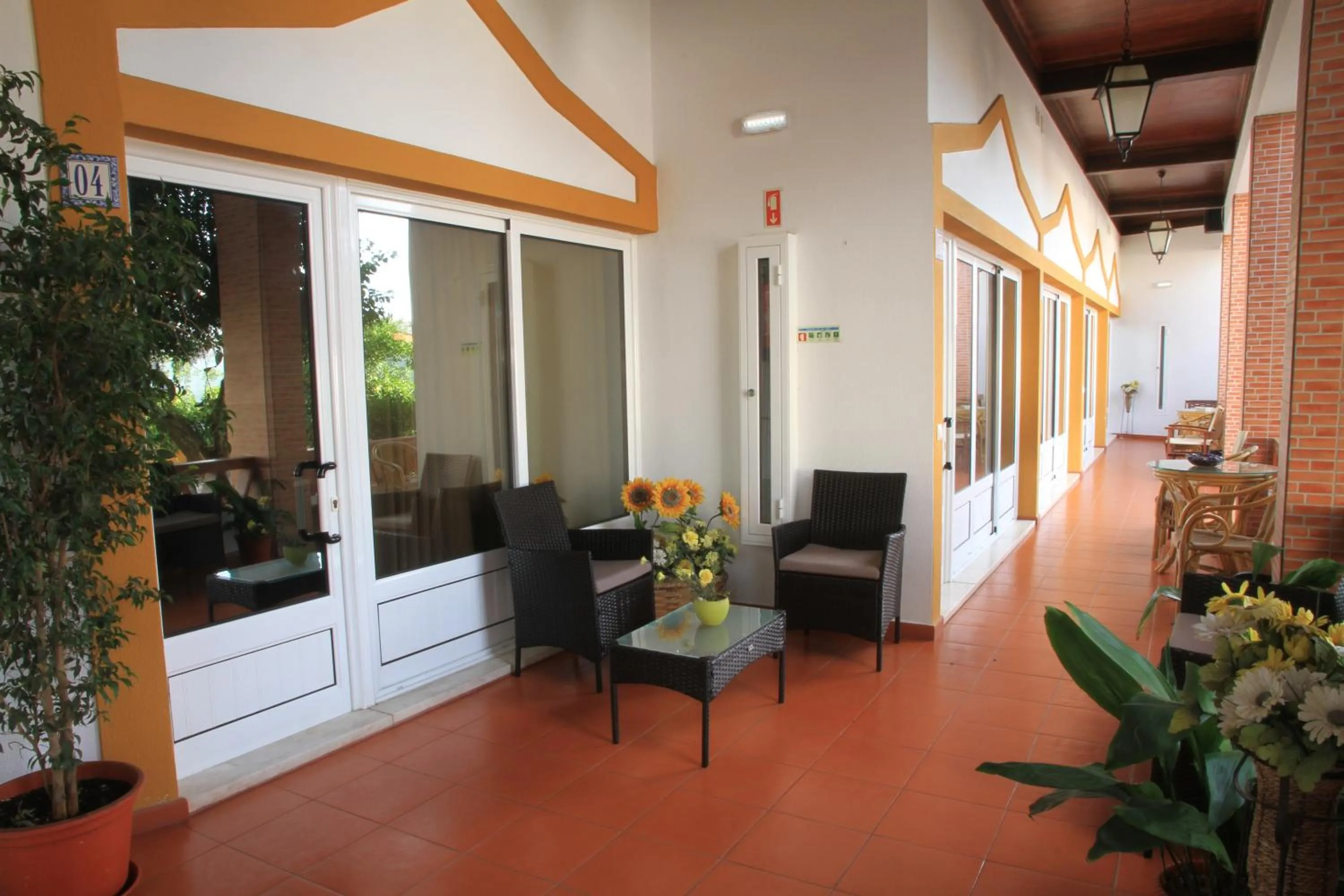 Patio in Hotel Santa Clara