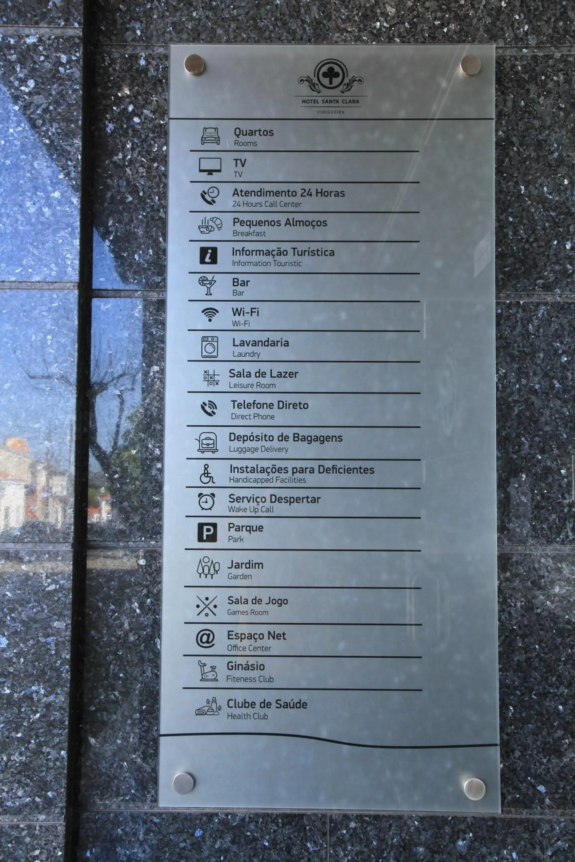 Logo/Certificate/Sign in Hotel Santa Clara