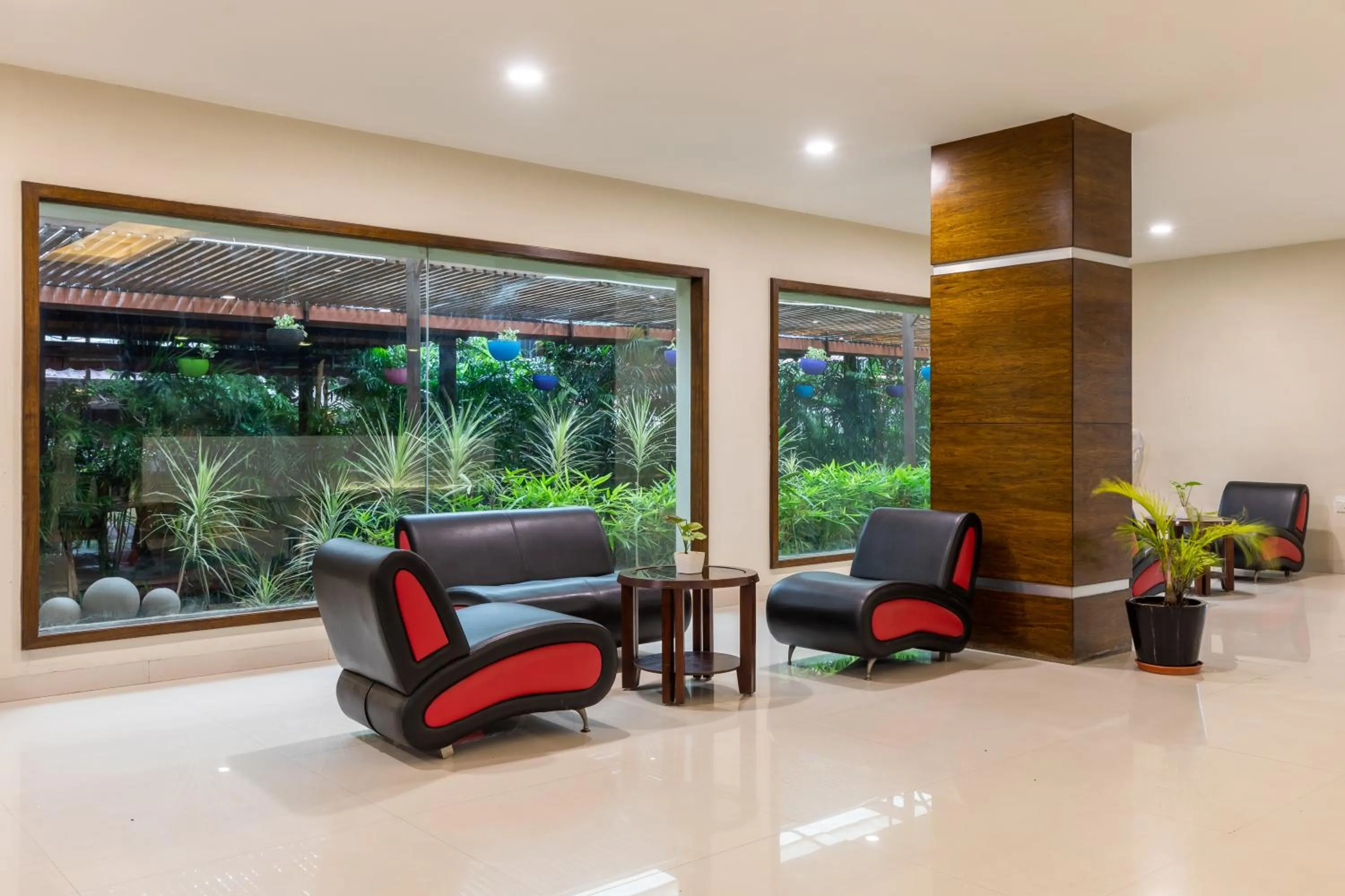 Seating area in Monk's Nirvanaa Hotel & Resort