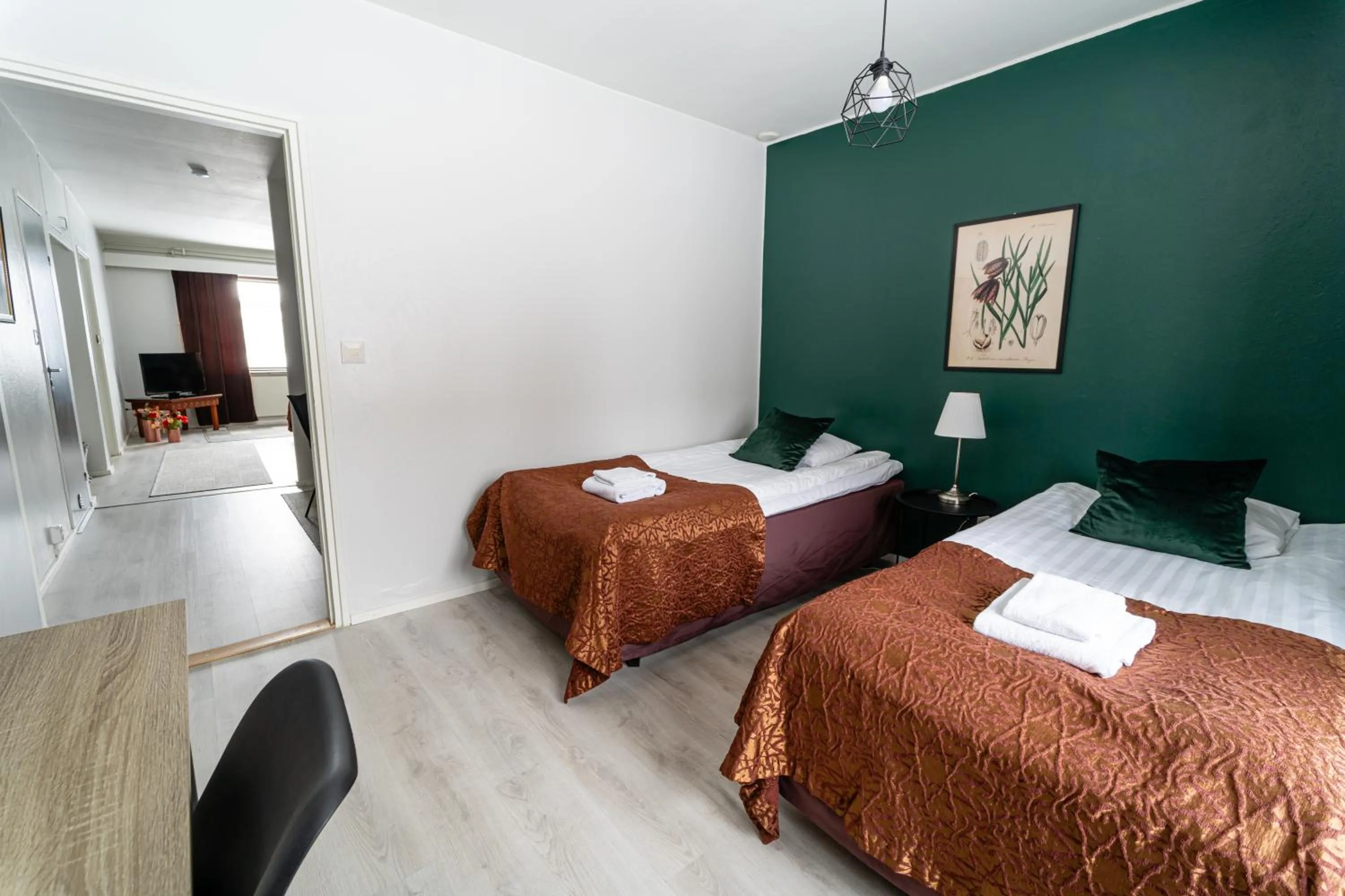 Bed in Hotel Pohjankievari