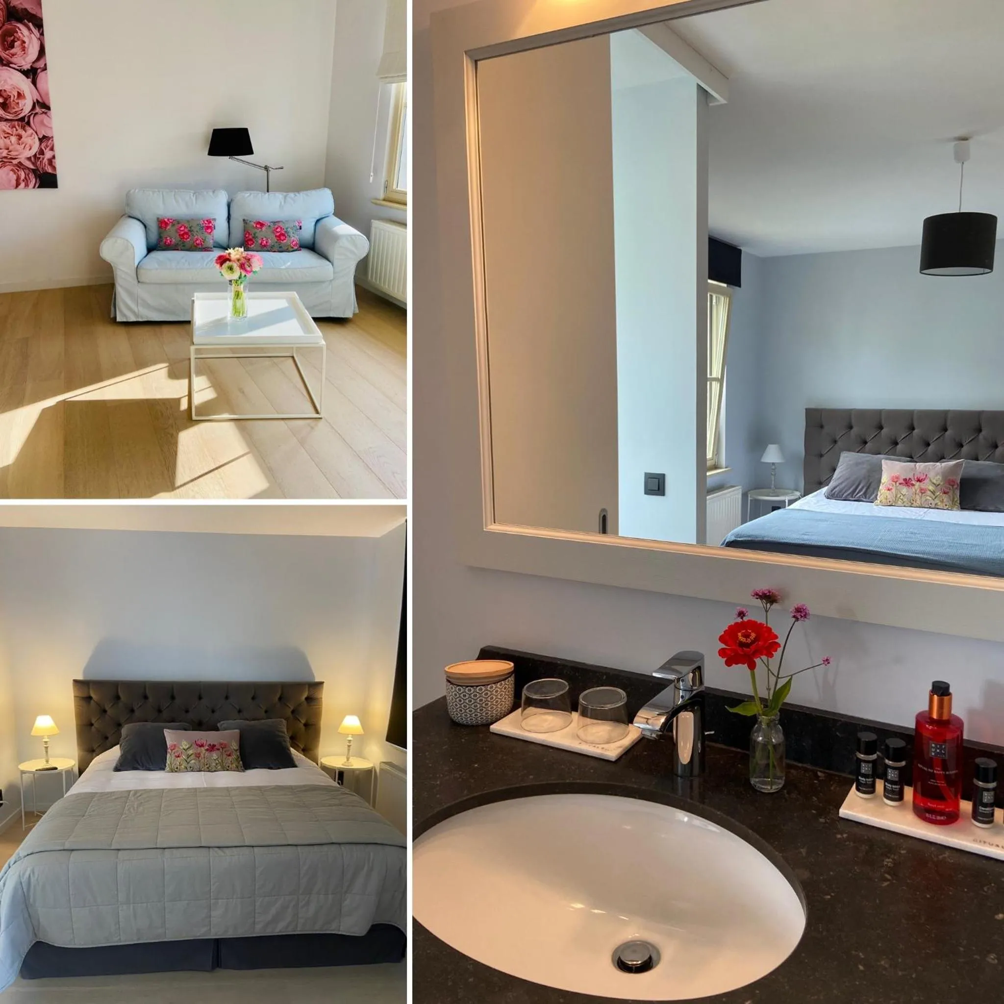 Bathroom, Bed in B&B Aline Florentine - adults only - Luxury B&B - Chambres d'Hôtes - Zimmer Frei