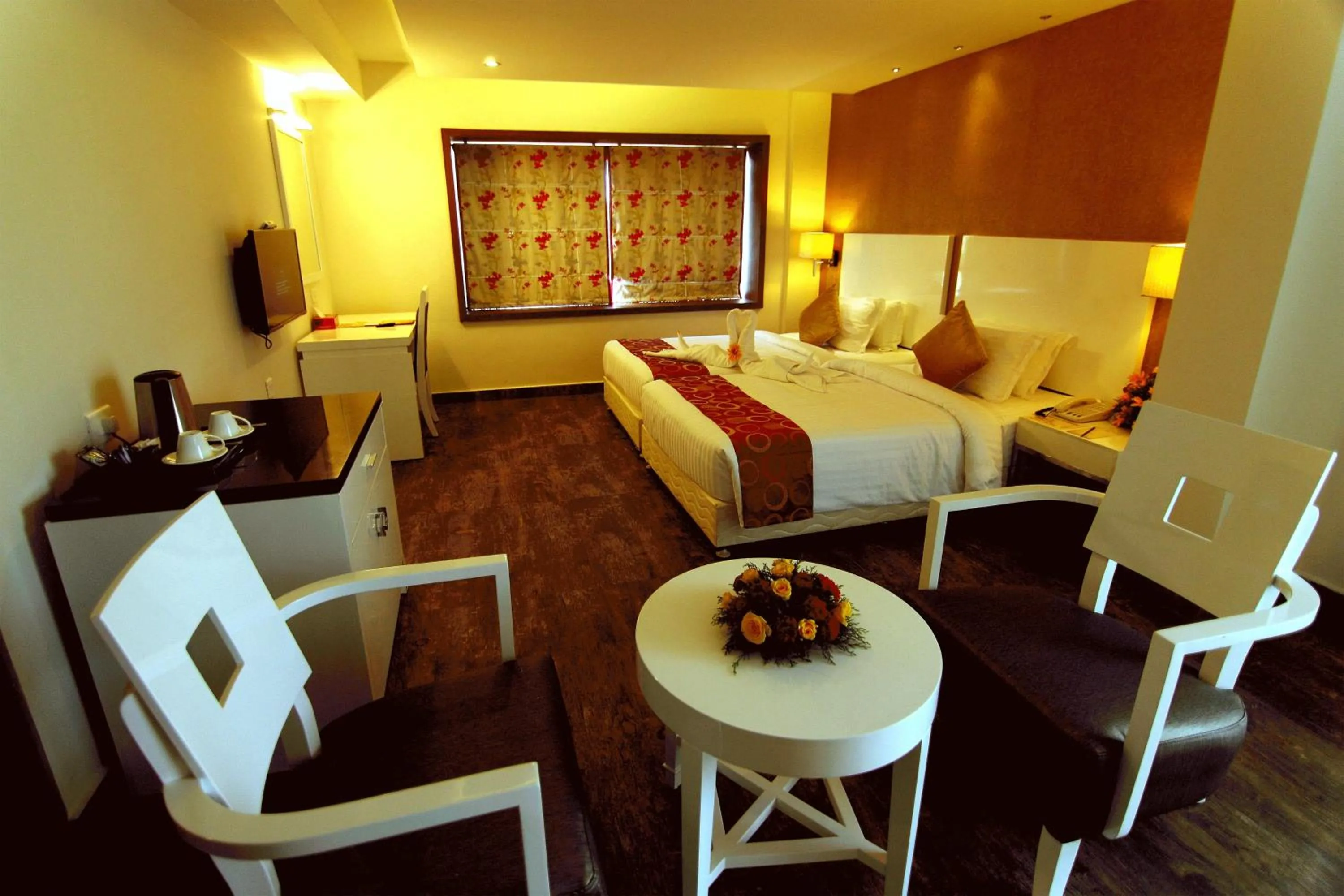 Bedroom, Bed in Paravoor Galaxy Hotel