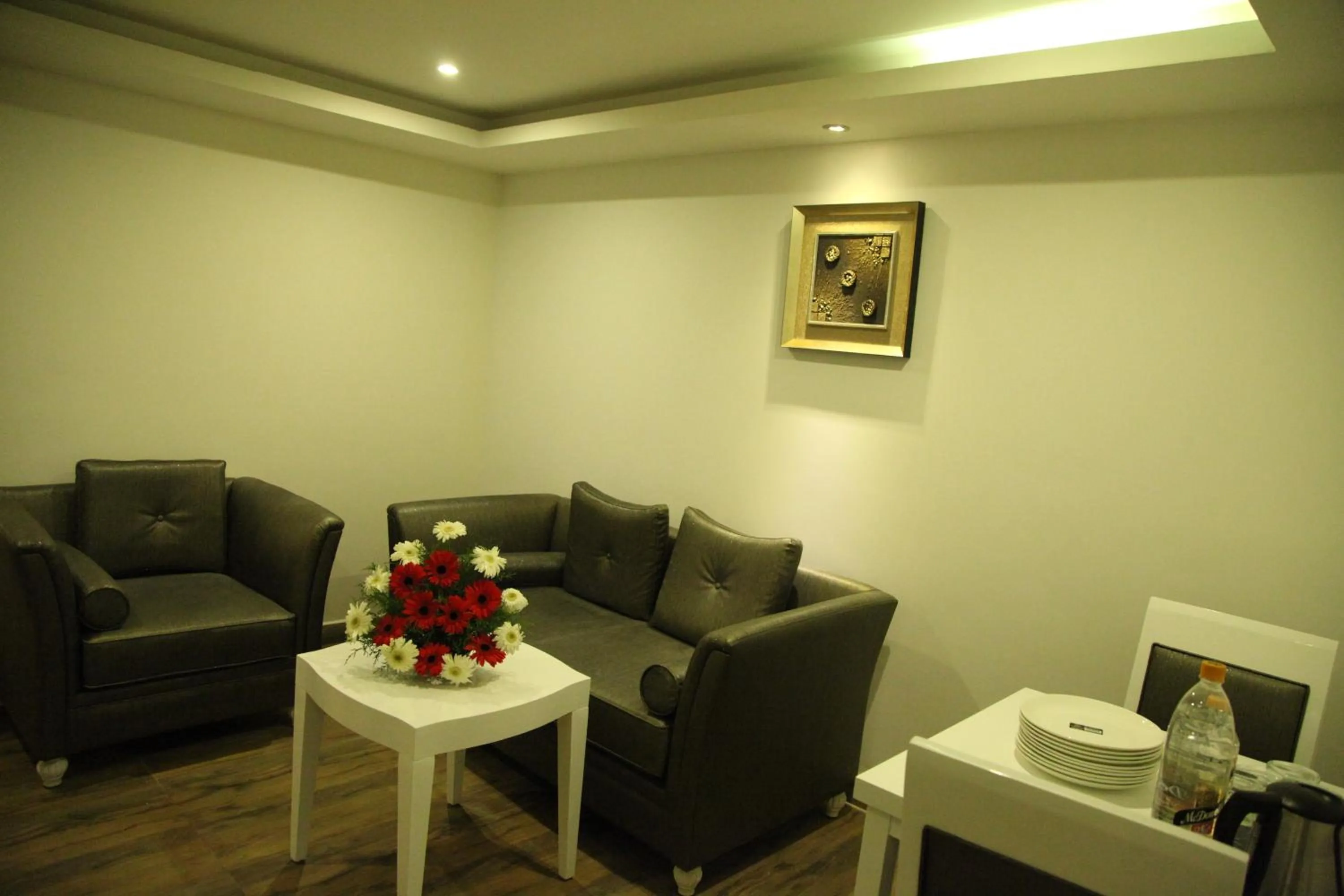 Living room in Paravoor Galaxy Hotel