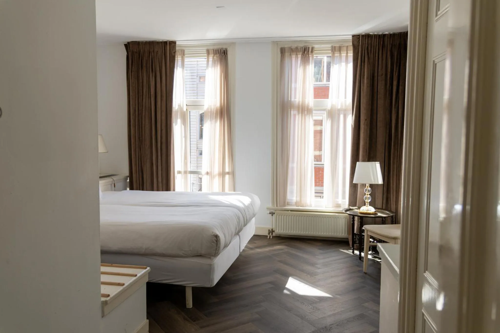 View (from property/room), Bed in Hotel Schimmelpenninck Huys
