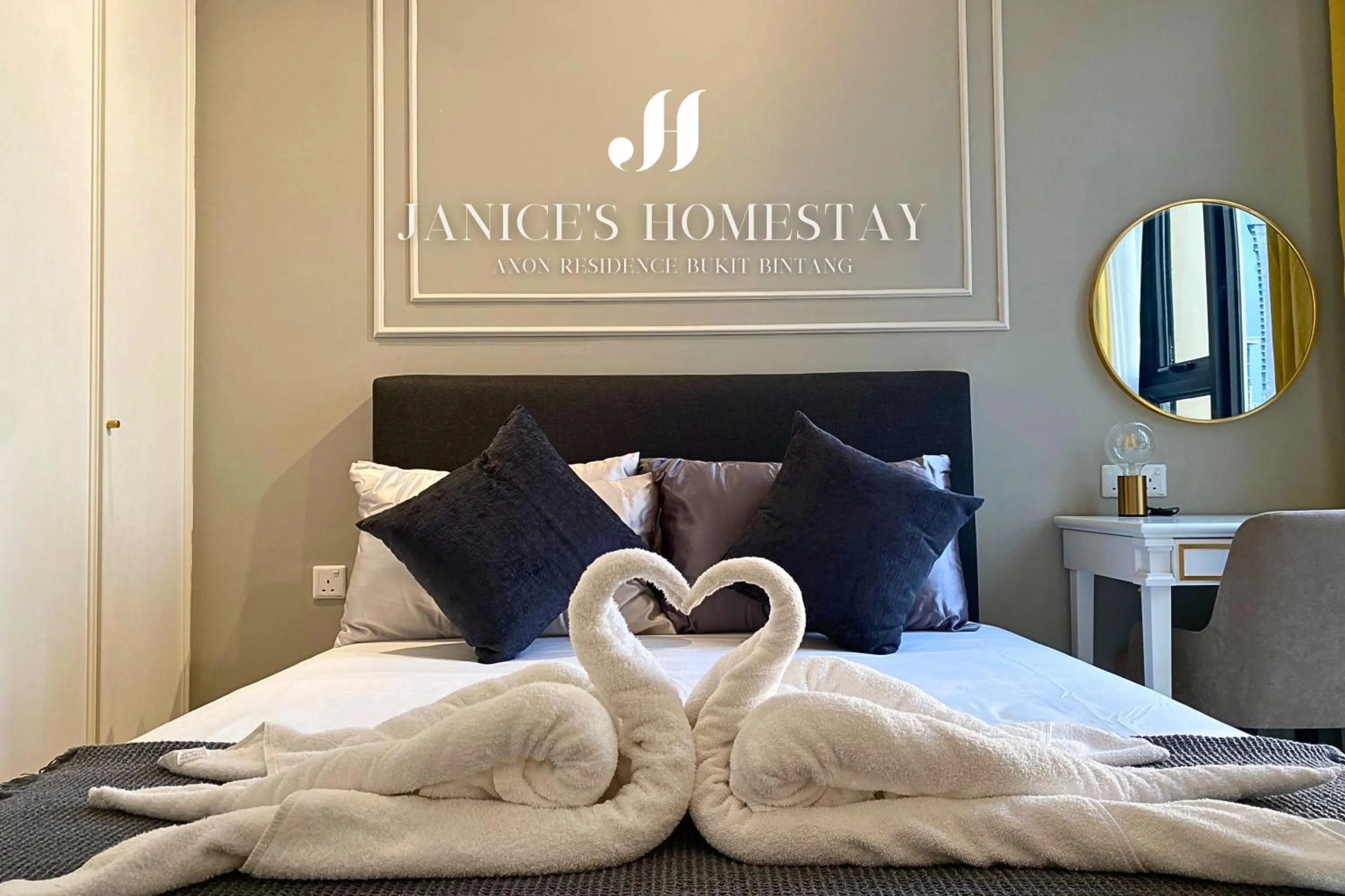 Bed in Axon Residences Bukit Bintang by Janice's Homestay