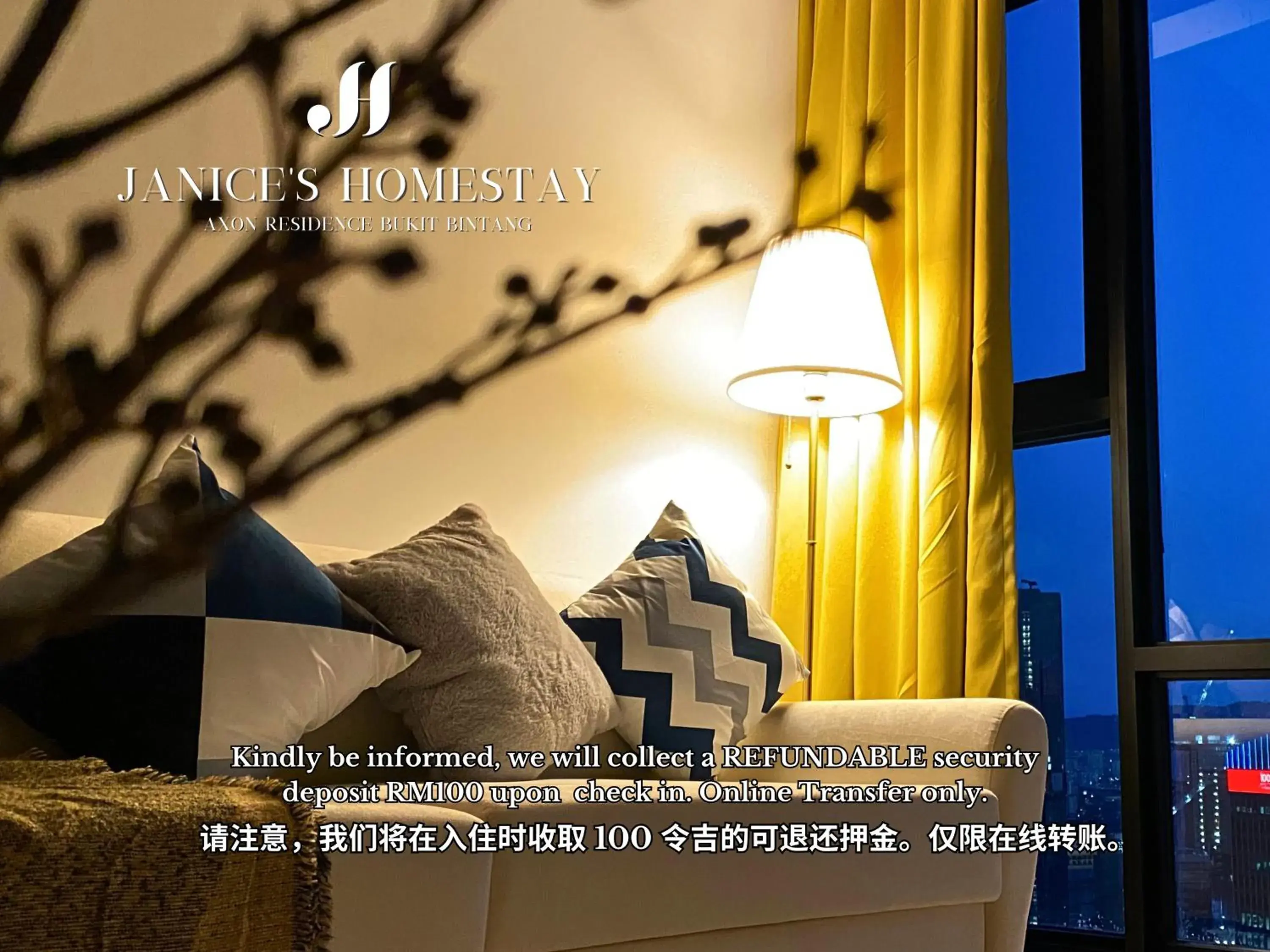 One-Bedroom Apartment with City View in Axon Residences Bukit Bintang by Janice's Homestay One-Bedroom Apartment with City View in Axon Residences Bukit Bintang by Janice's Homestay