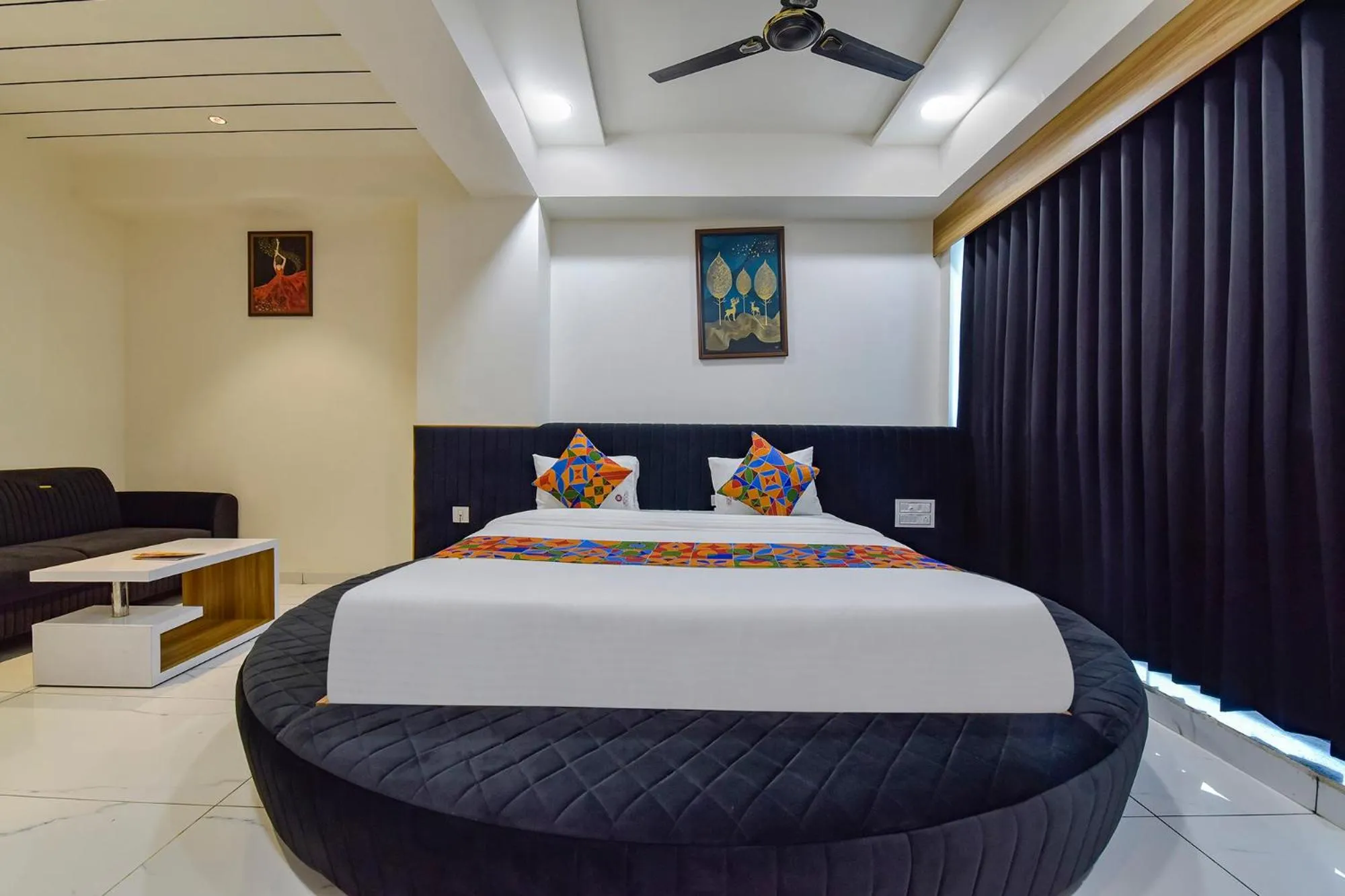 Bedroom, Bed in FabHotel Bliss