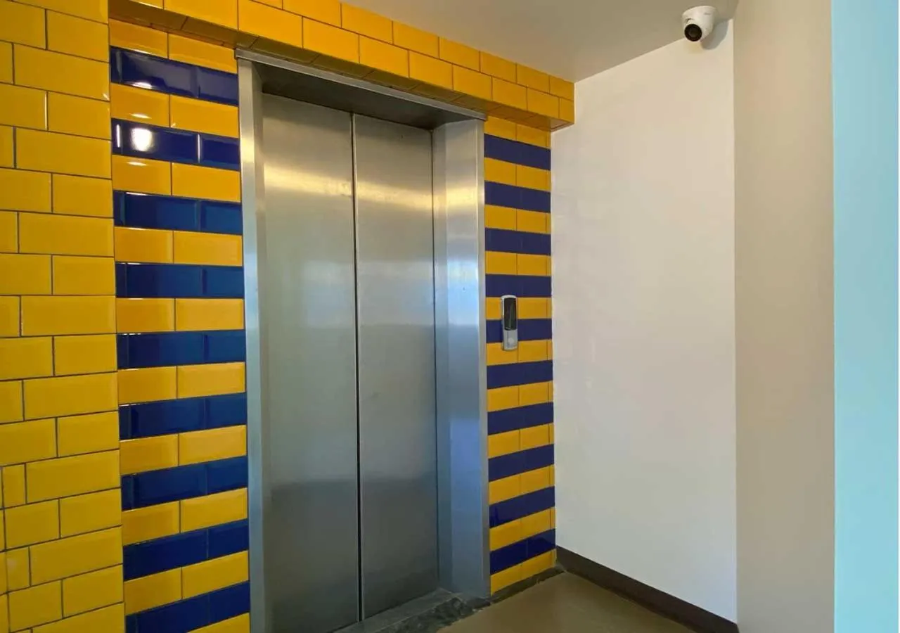 elevator in Hotel Estancias VIVE MX Cuauhtemoc, Trademark by Wyndham