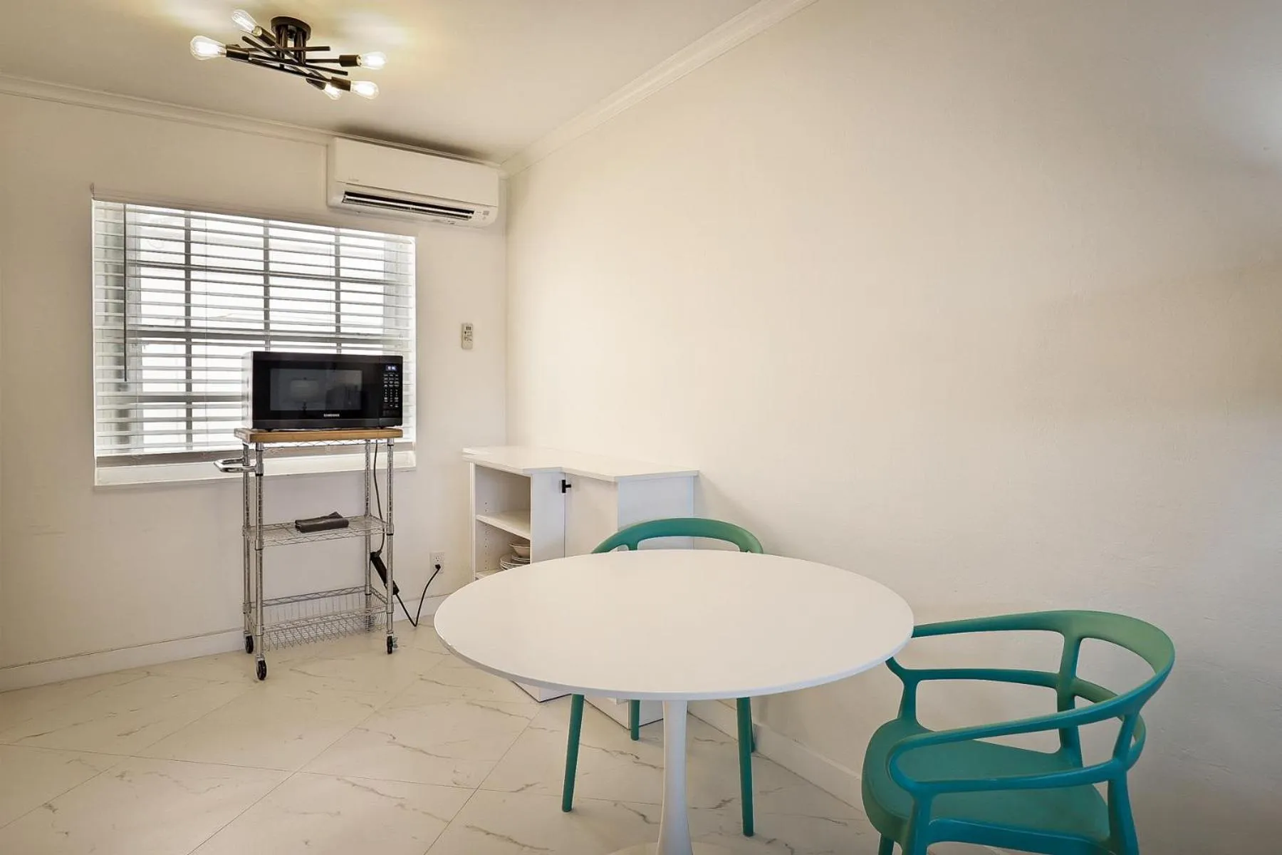 Dining area in La Mer Suites