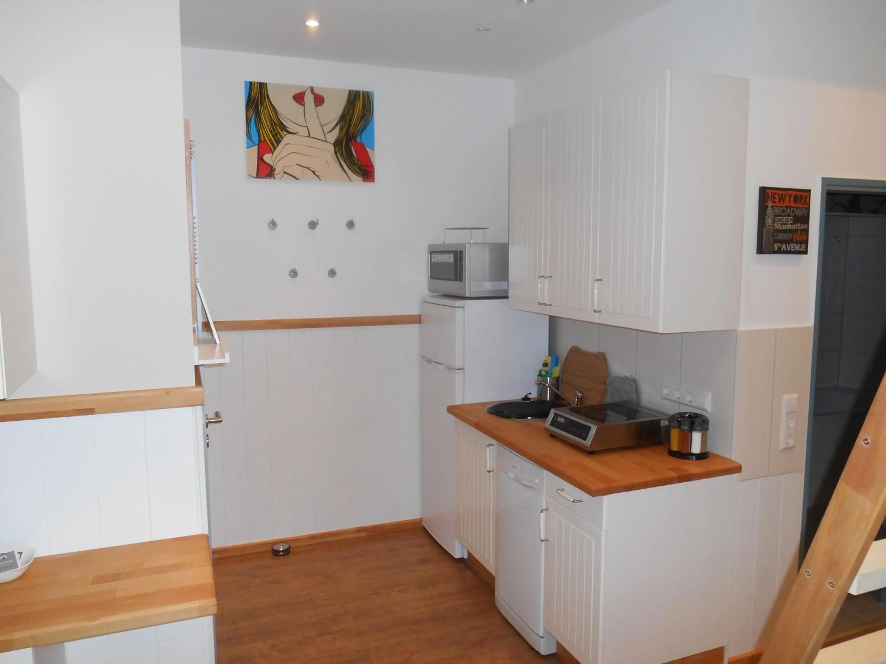 Kitchen or kitchenette in Warum ins Hotel