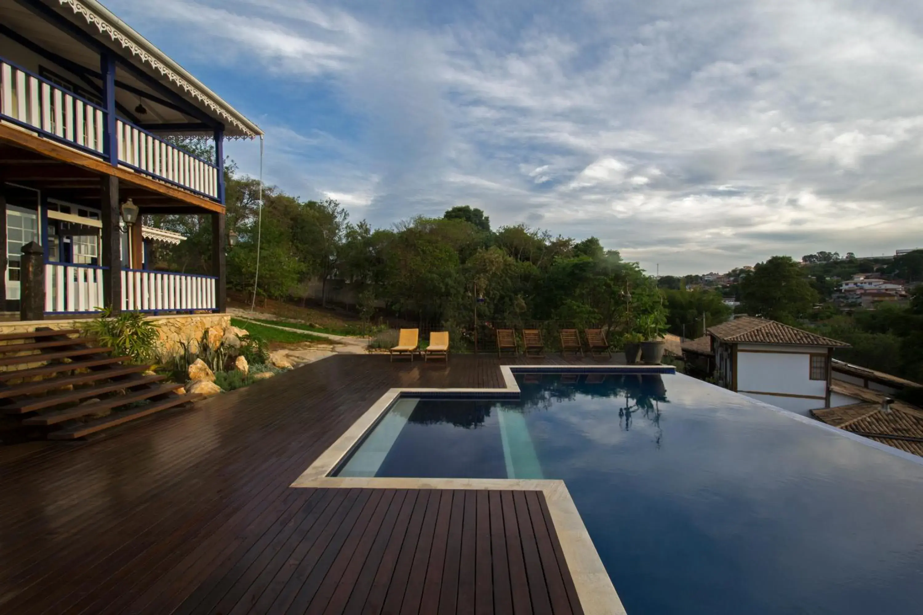 Pool view in Pousada Chão de Minas Ouro Preto Pool view in Pousada Chão de Minas Ouro Preto