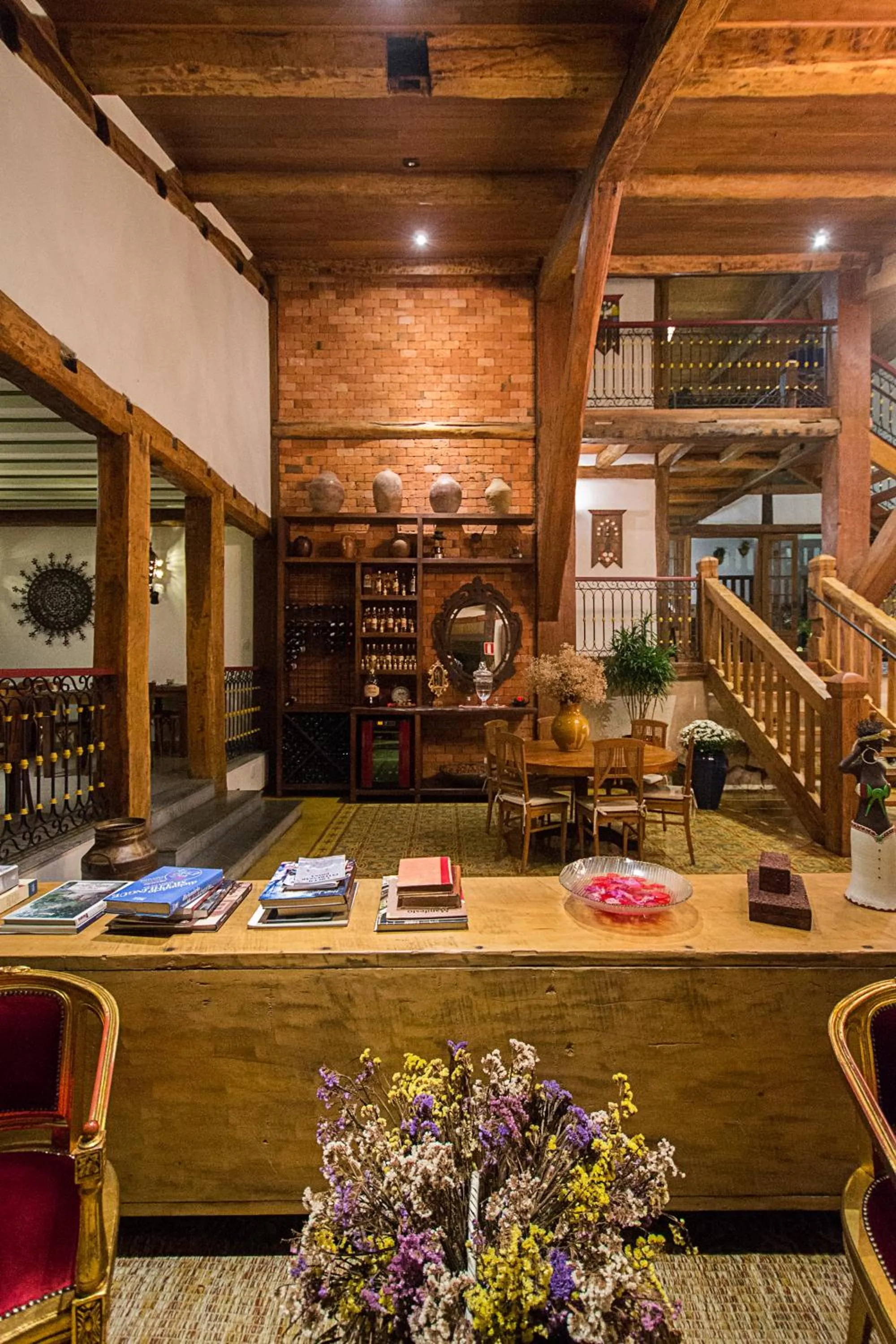 Living room in Pousada Chão de Minas