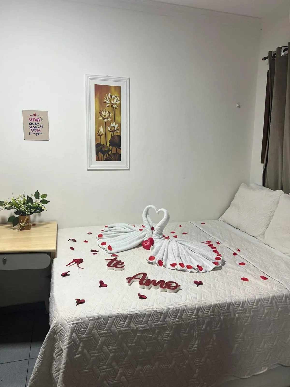 Bed in Pousada Flor Dália