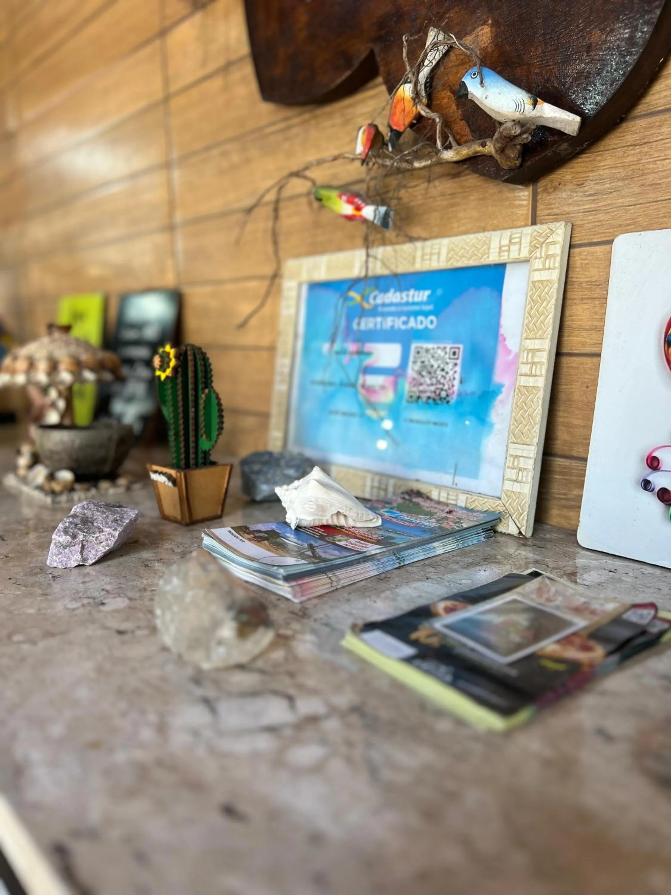 Decorative detail in Pousada Flor Dália