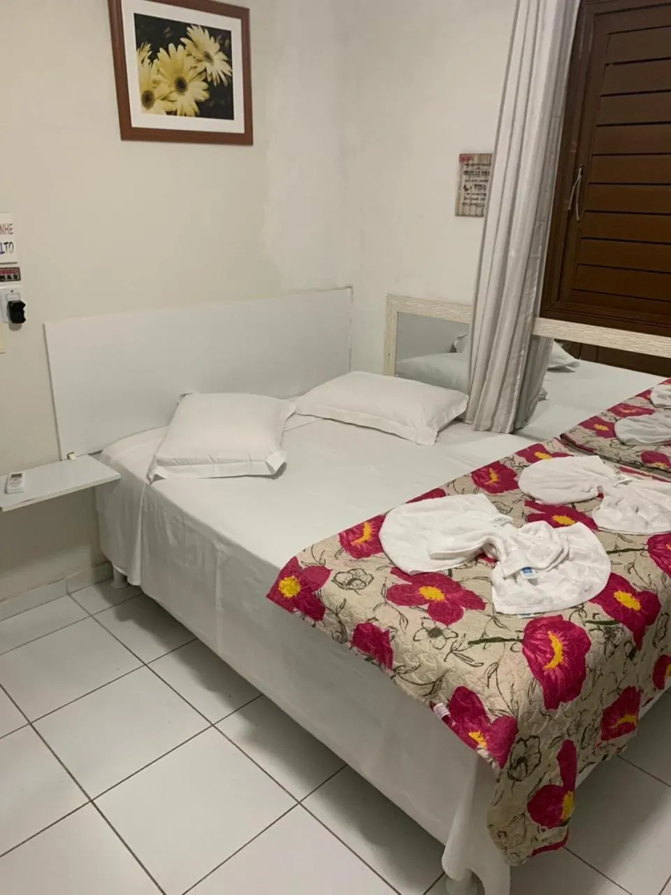 Bed in Pousada Flor Dália