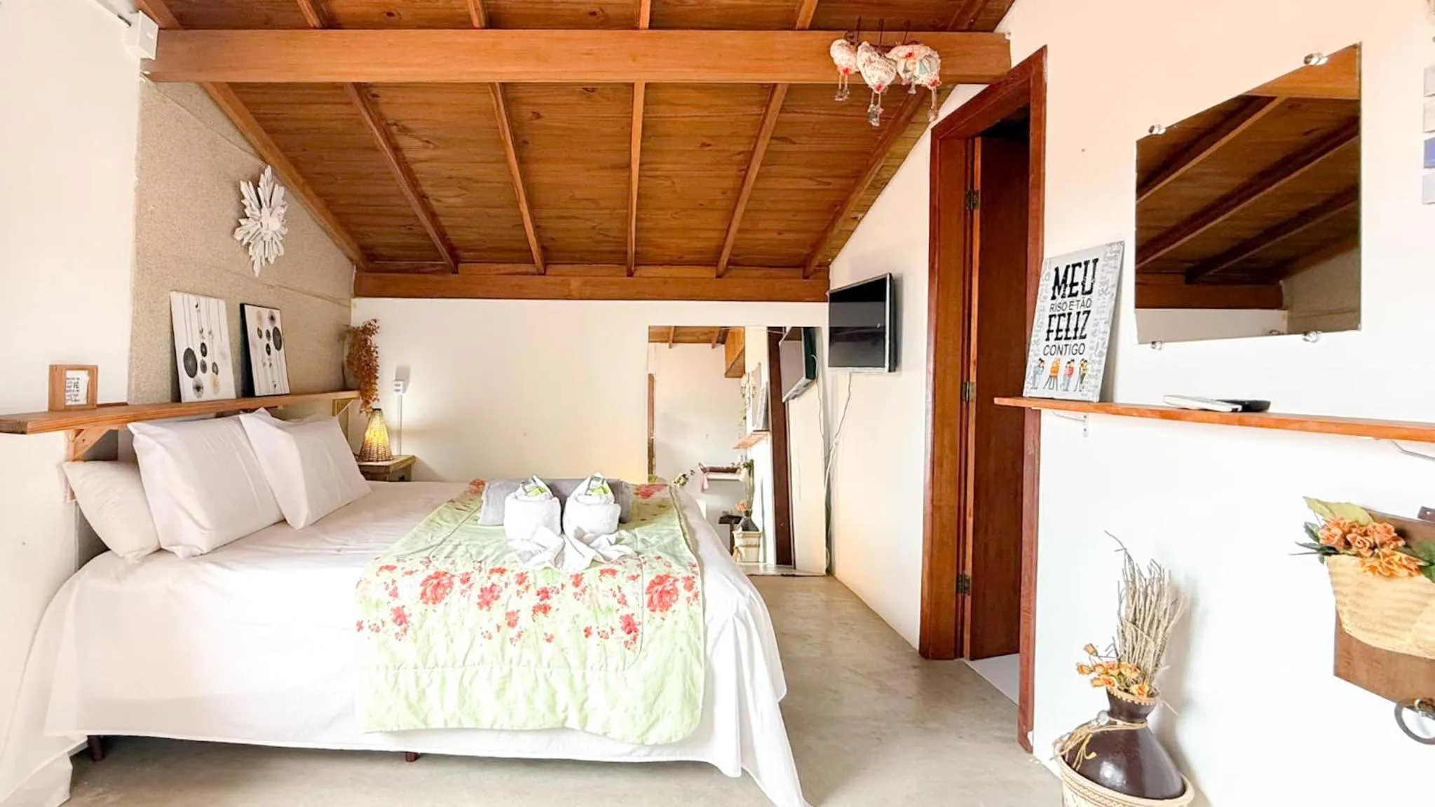 Bed in Pousada Bilica