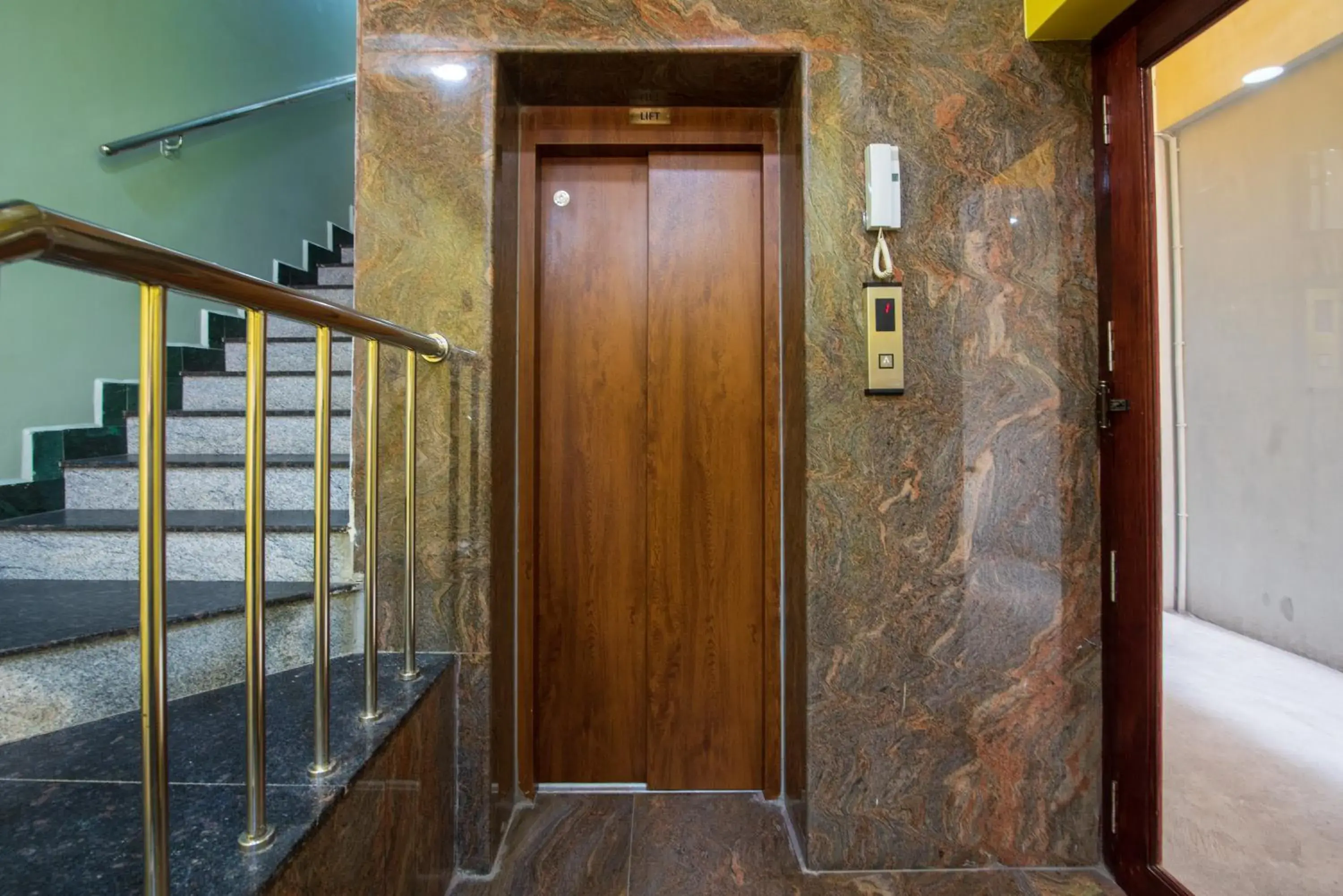 elevator in Martine's Residency elevator in Martine's Residency