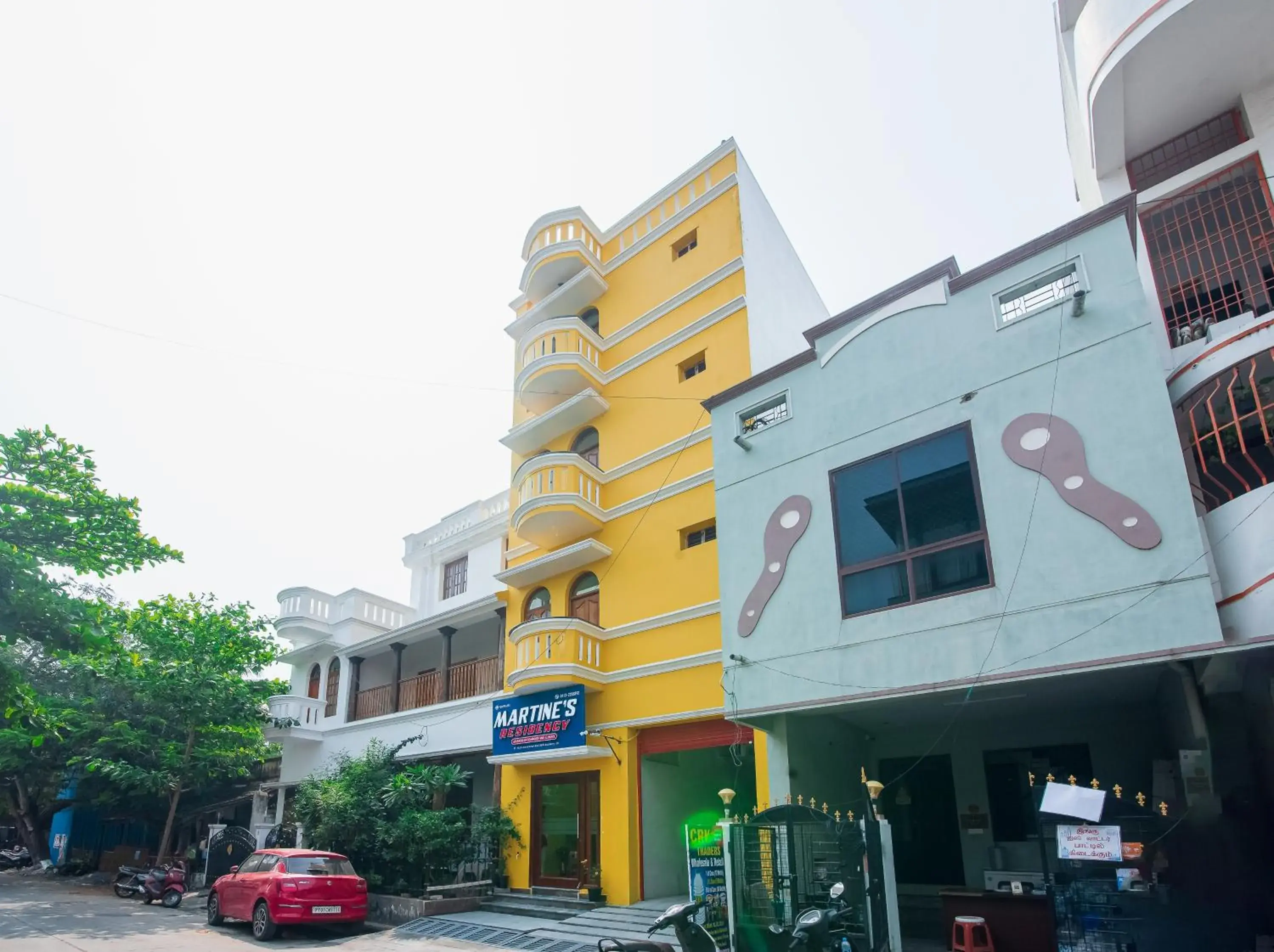 Facade/entrance in Martine's Residency Facade/entrance in Martine's Residency