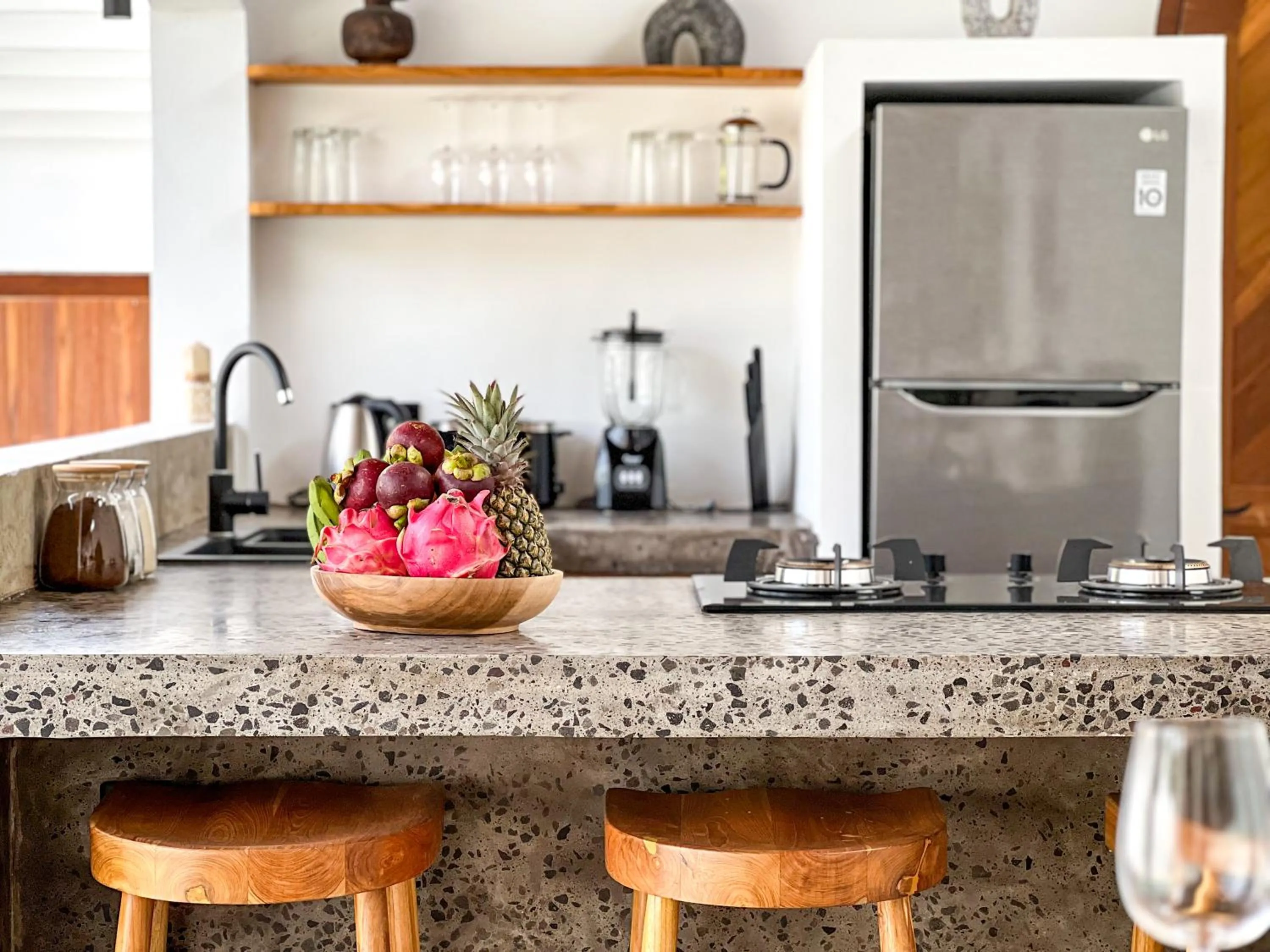 Kitchen or kitchenette in La Grace Villa