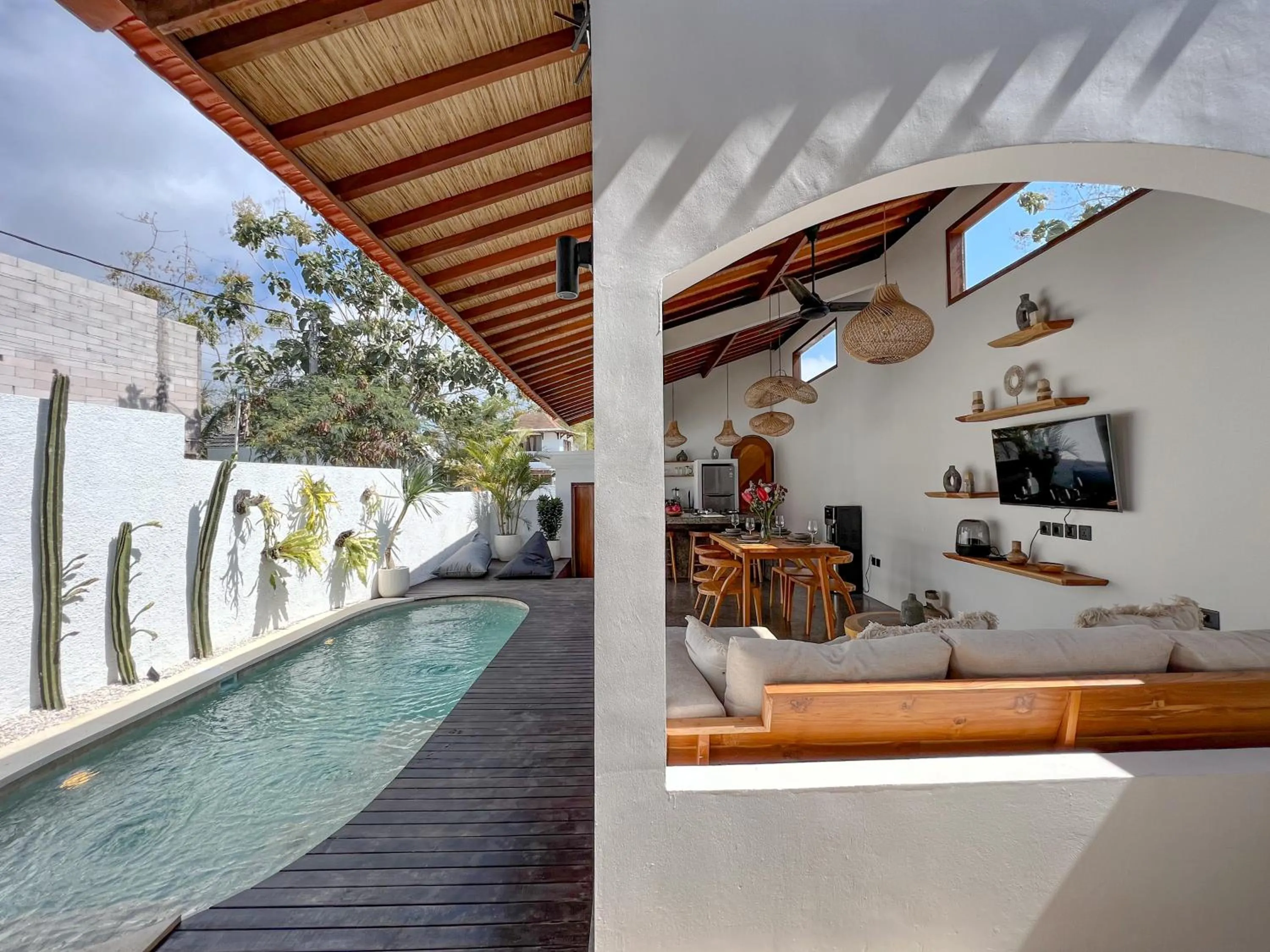 Pool view in La Grace Villa