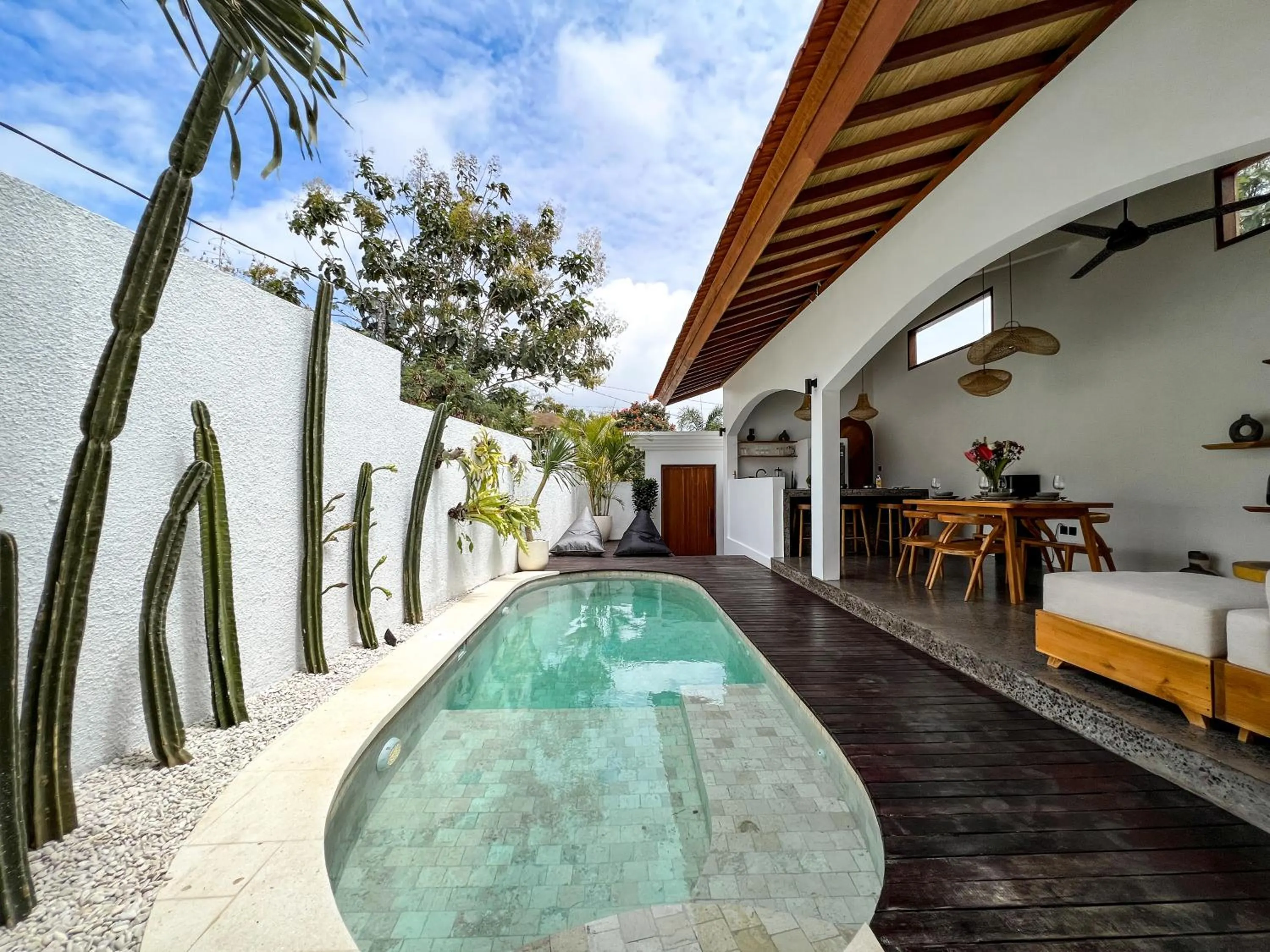 Pool view in La Grace Villa