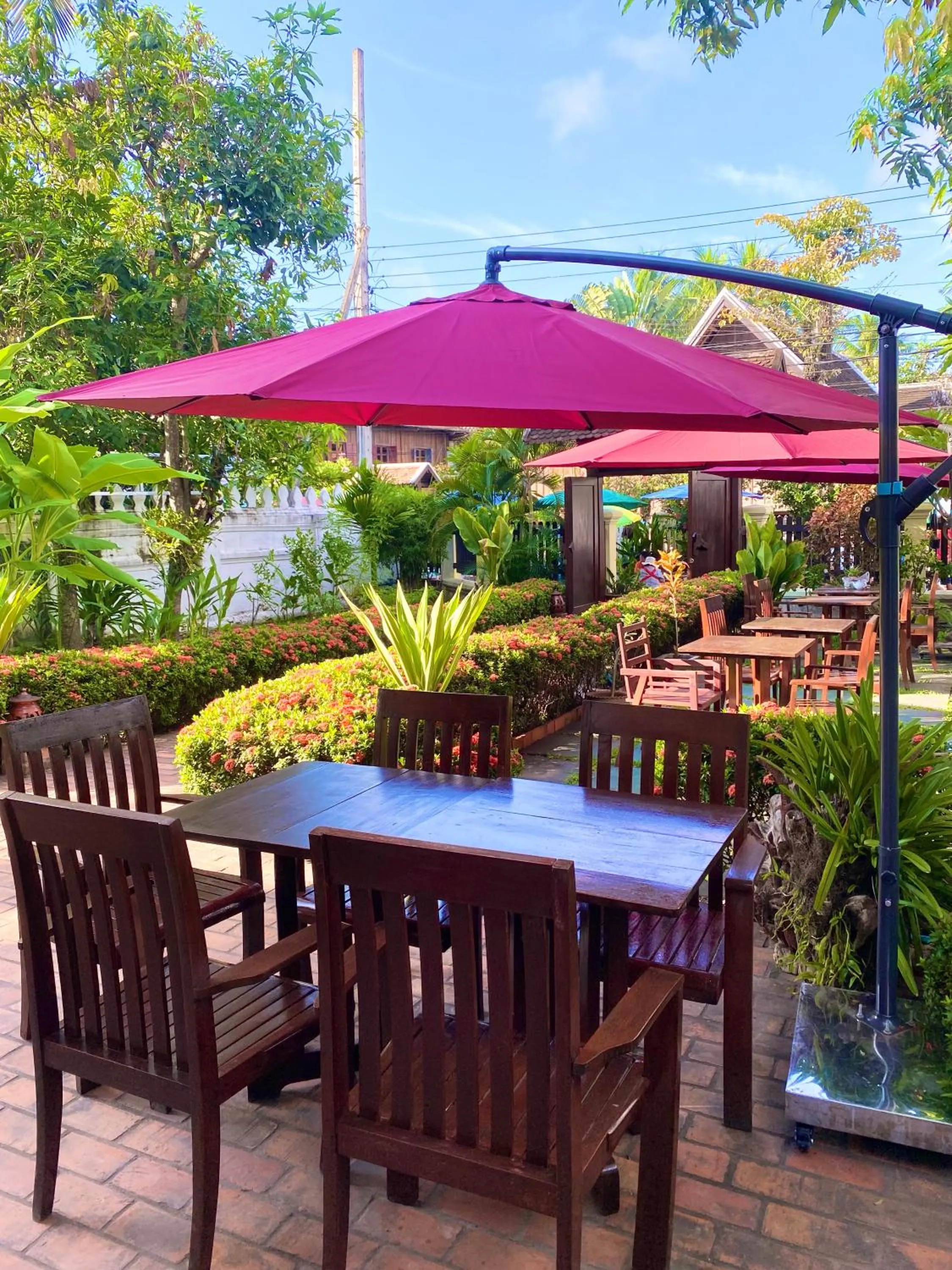 Patio in Luang Prabang Residence & Travel