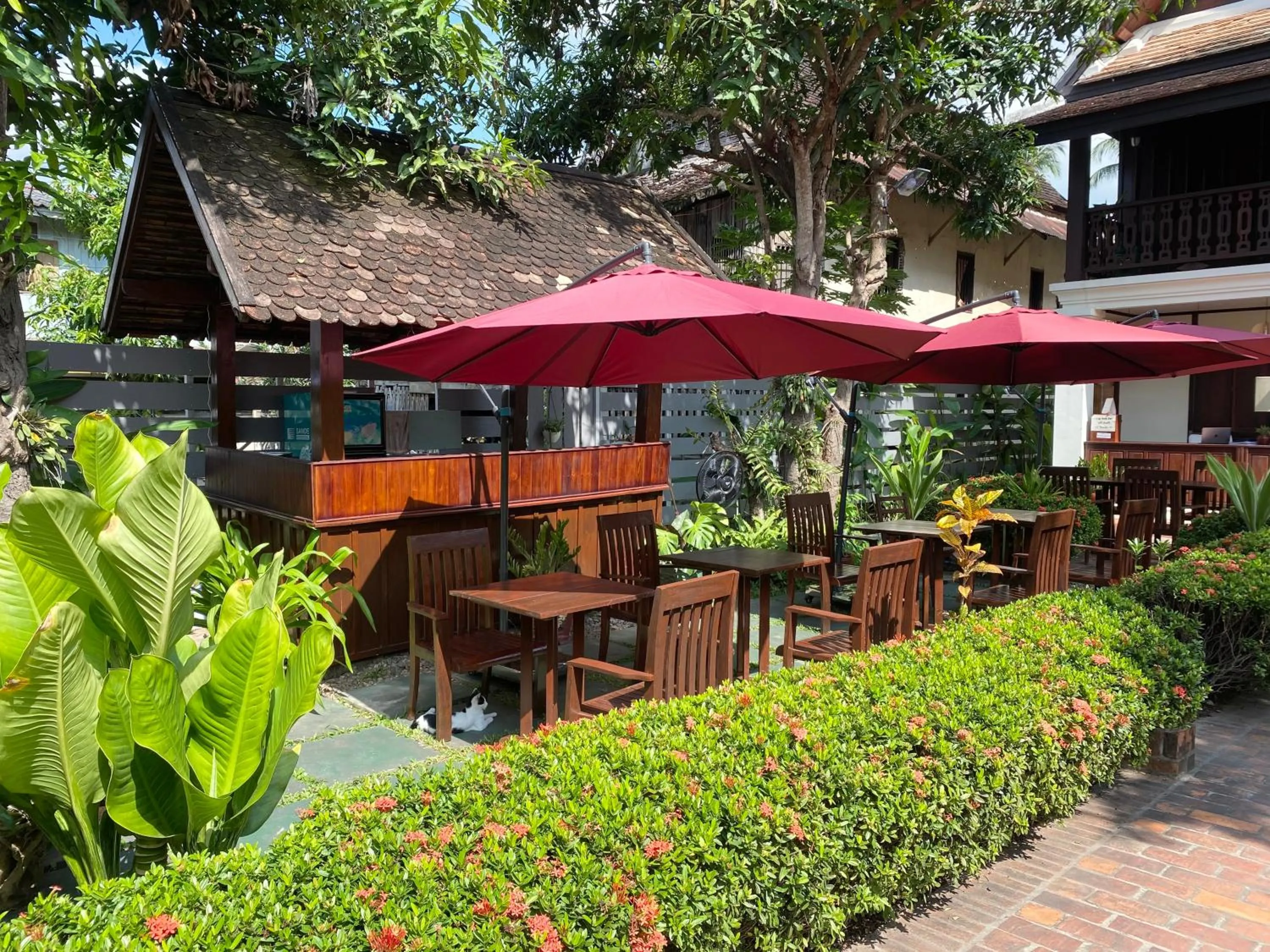 Patio in Luang Prabang Residence & Travel