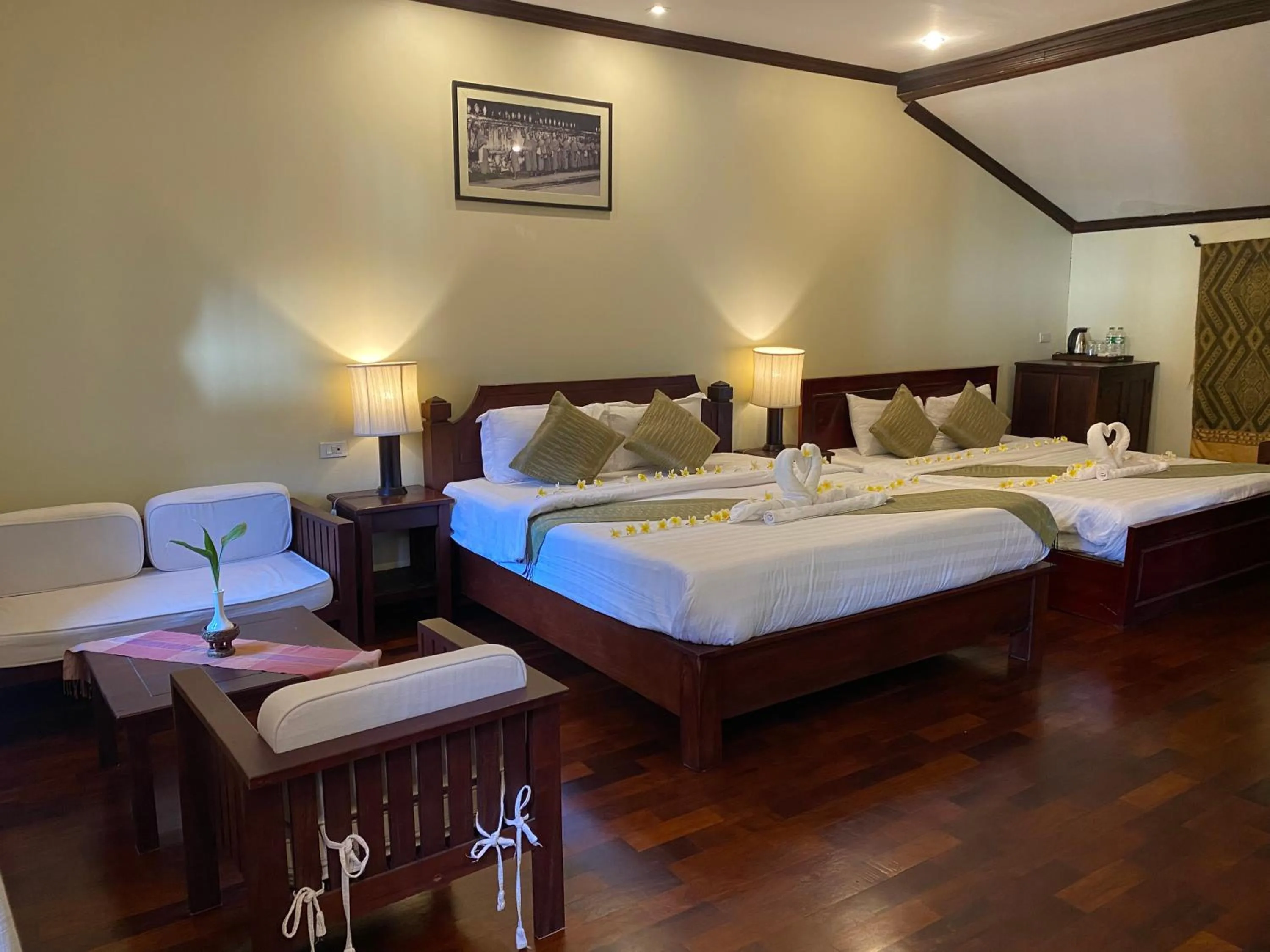 Photo of the whole room, Bed in Luang Prabang Residence & Travel