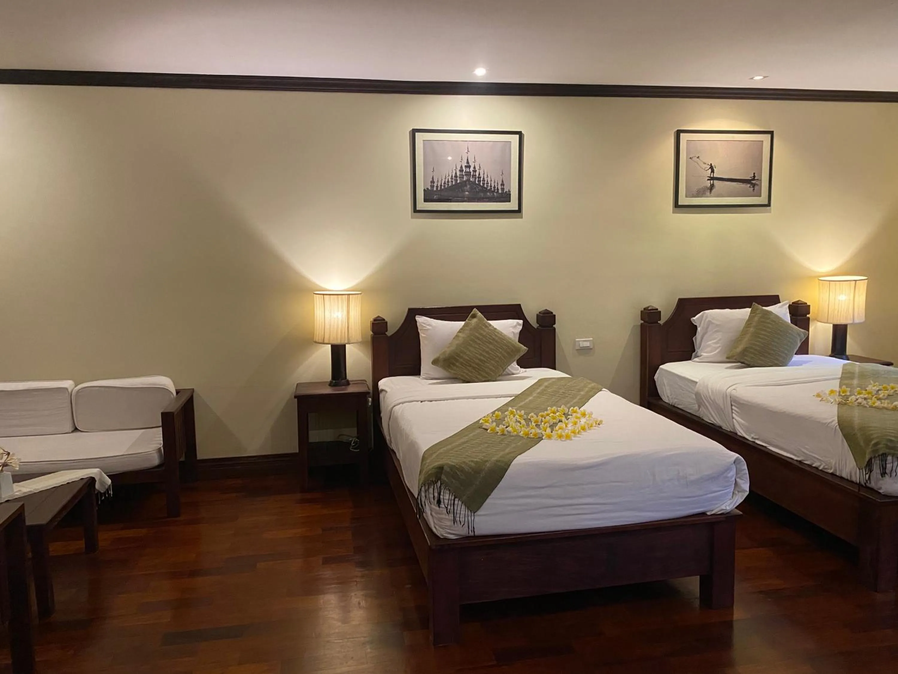 Photo of the whole room, Bed in Luang Prabang Residence & Travel