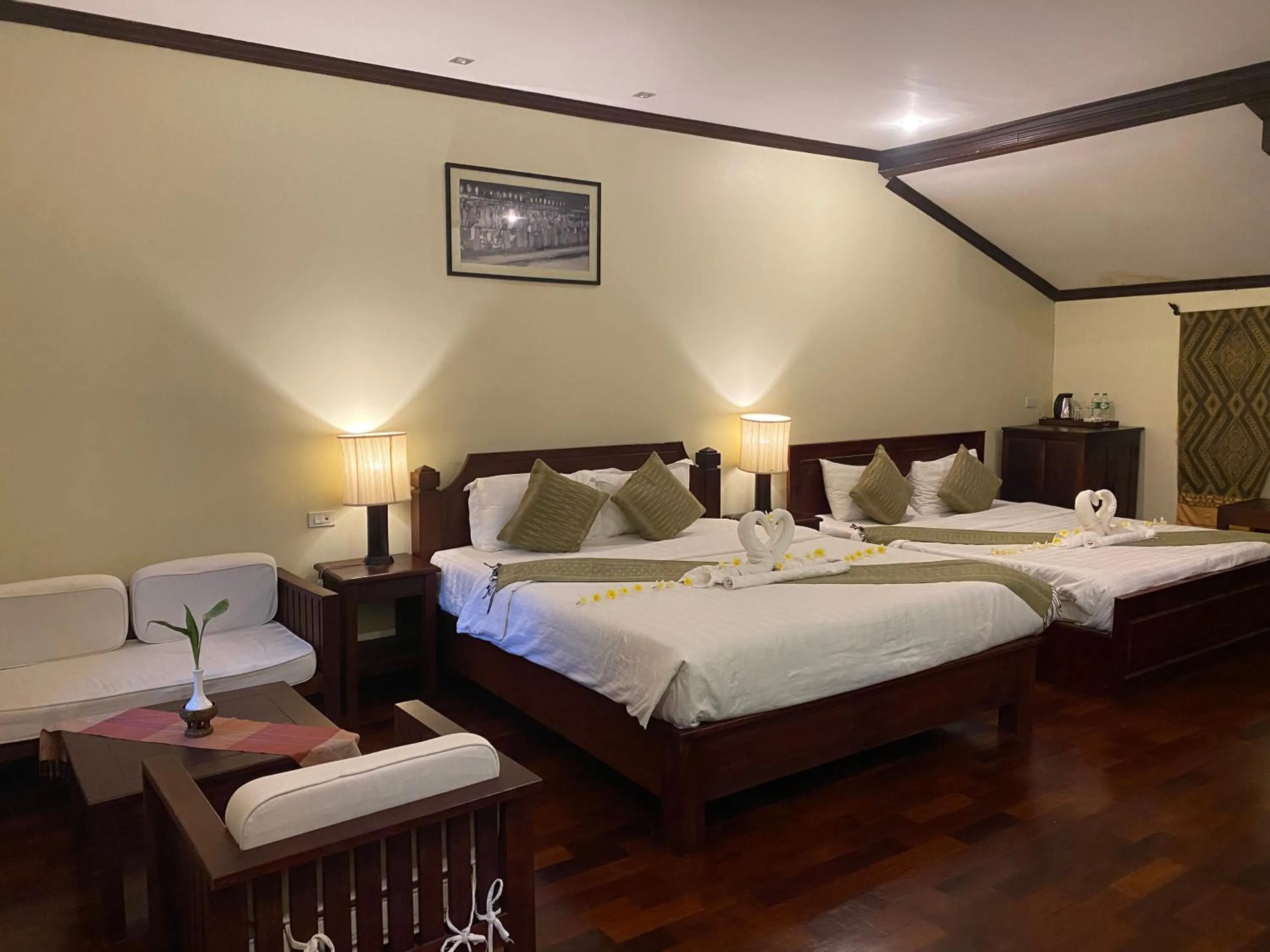 Photo of the whole room, Bed in Luang Prabang Residence & Travel