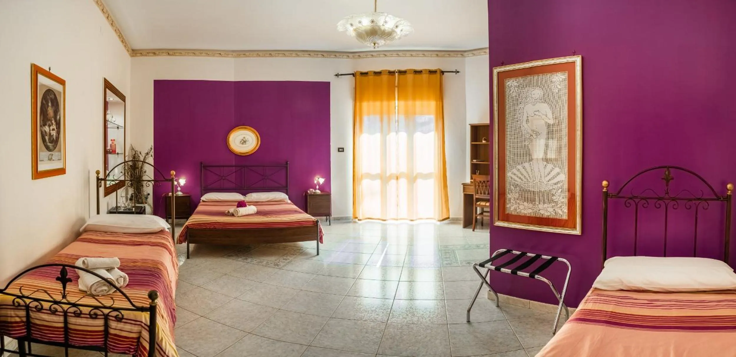 View (from property/room), Bed in Villa Concordia