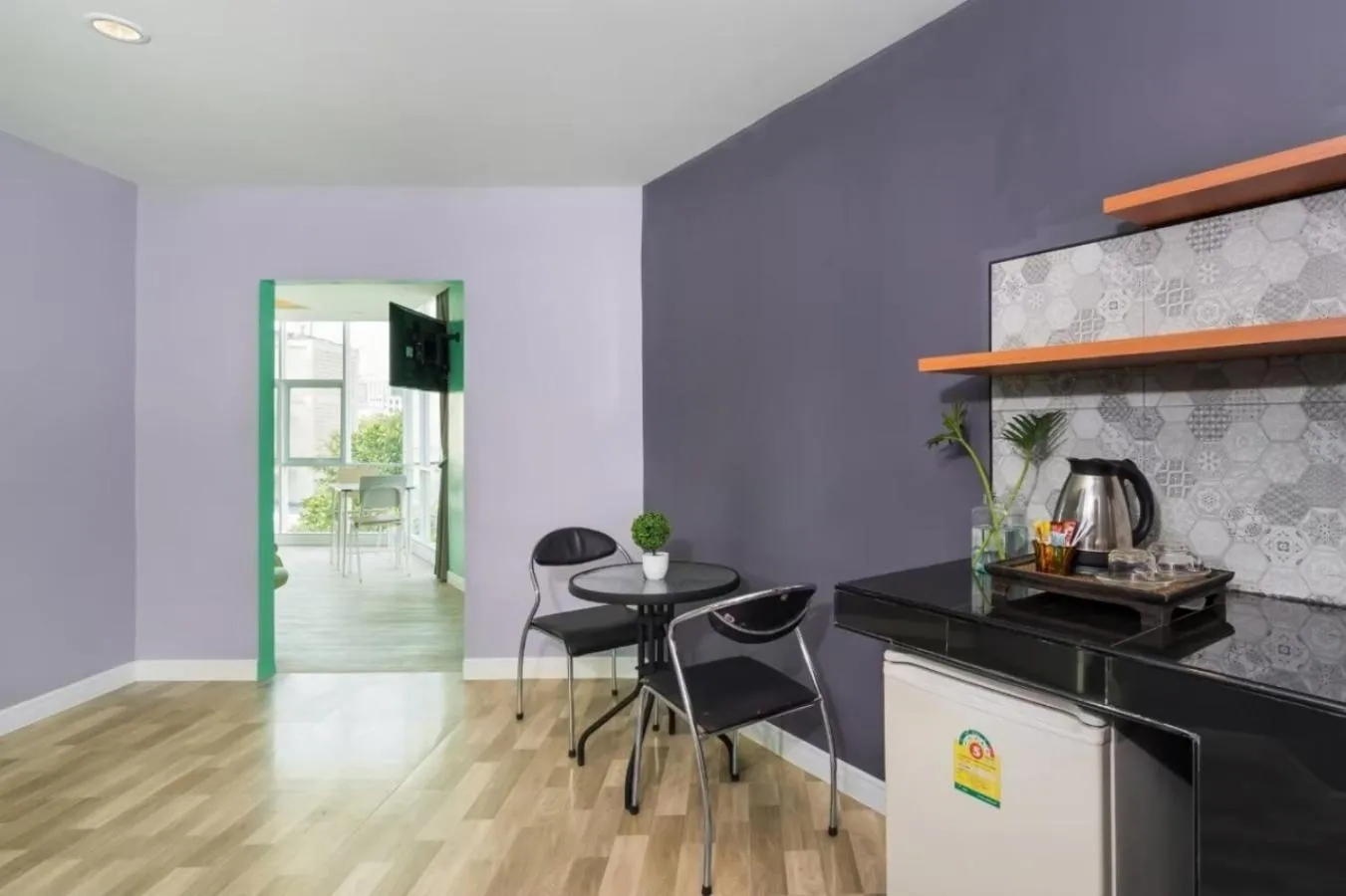 Kitchen or kitchenette in Metro Link Ratchada Hotel