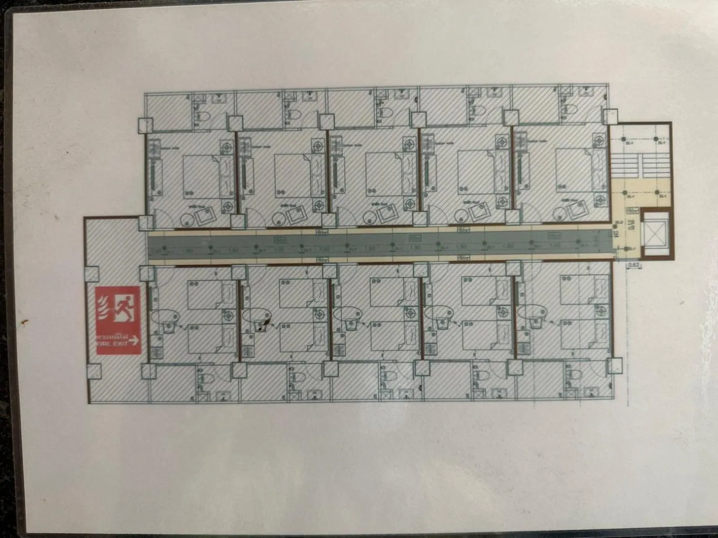 Floor plan in Metro Link Ratchada Hotel