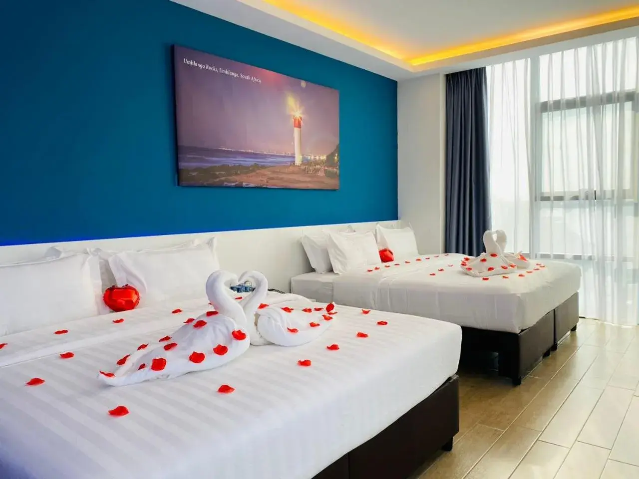 Bed in Lighthouse Hotel Semporna Bed in Lighthouse Hotel Semporna