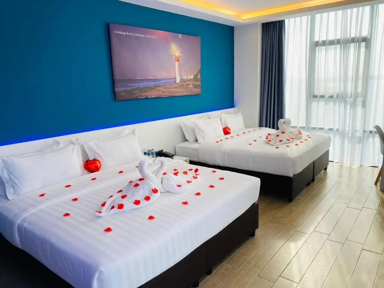 Bed in Lighthouse Hotel Semporna Bed in Lighthouse Hotel Semporna