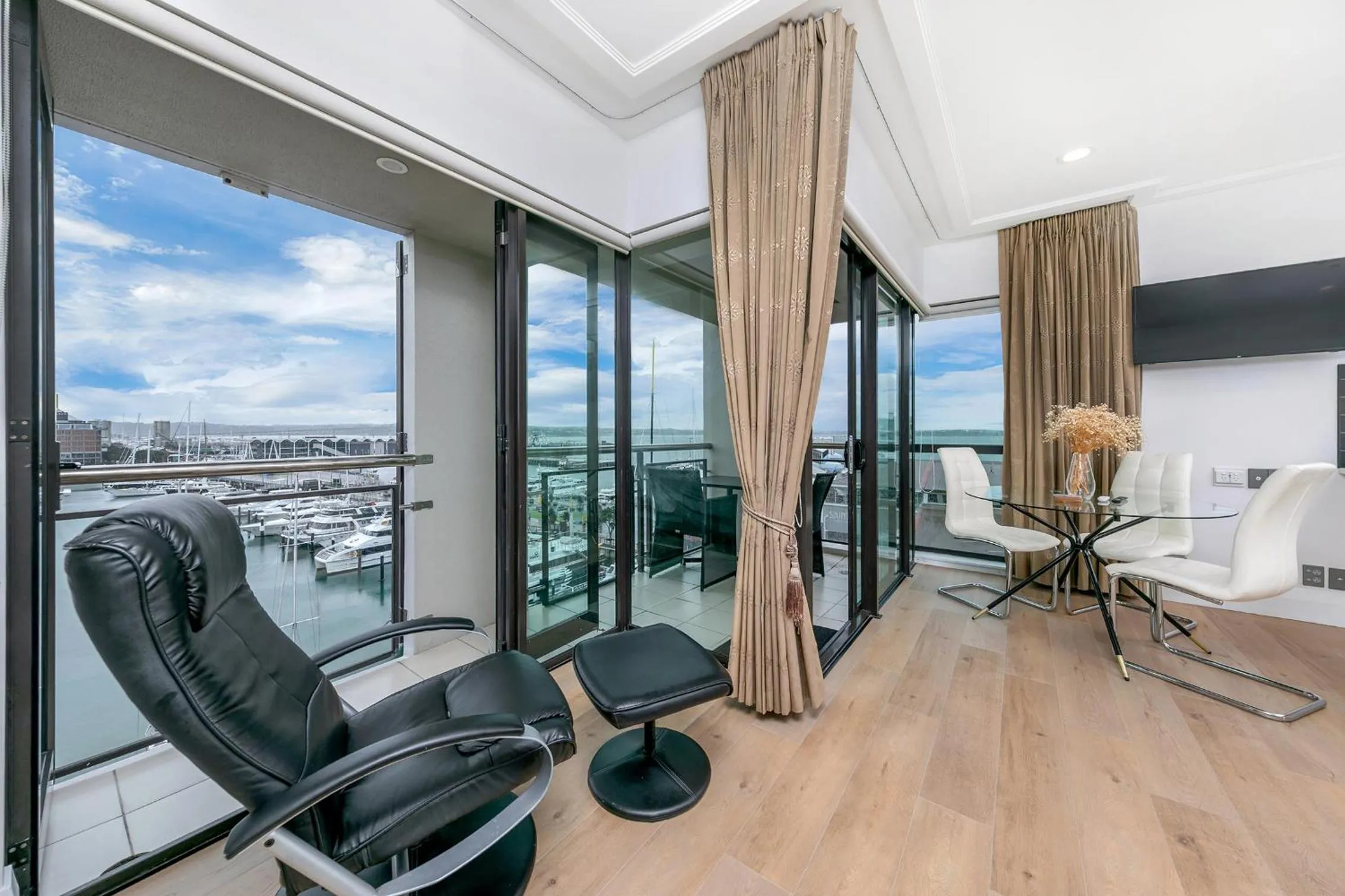 Living room in Exquisite Sun Soaked Corner Apartment