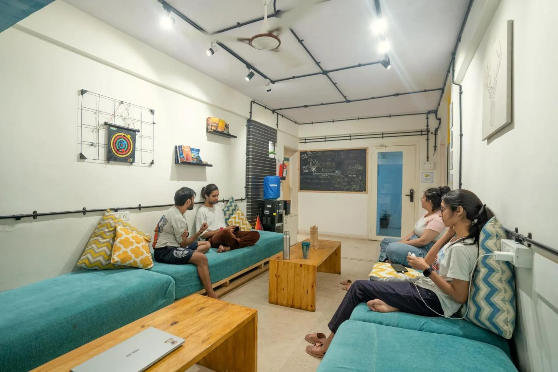 Seating area in Locomo Hostel Express - Stay Work Eat